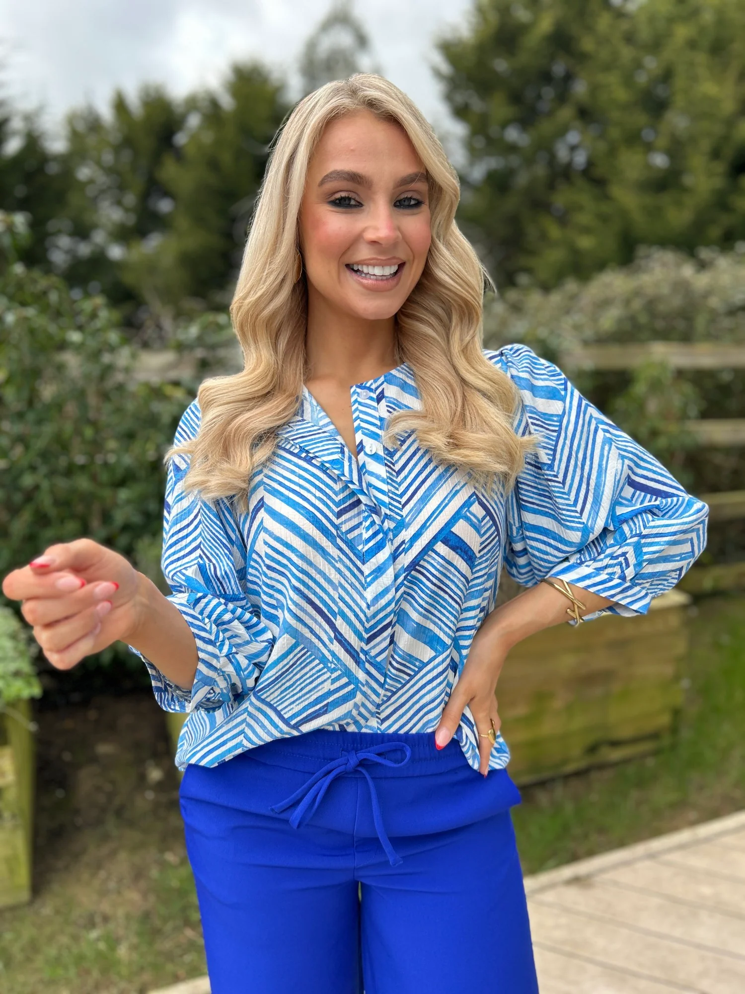 Alexis Top Blue - Image 9