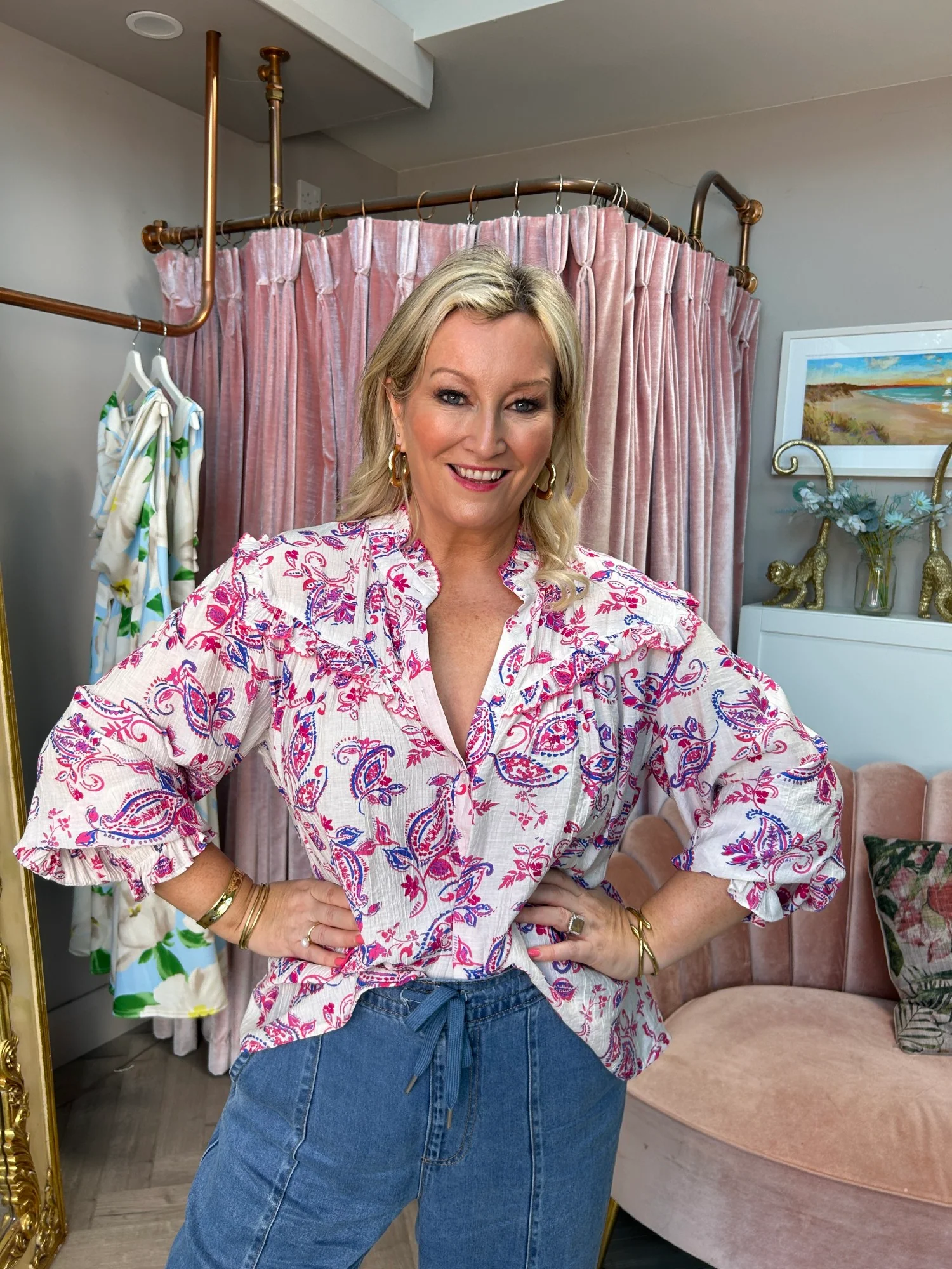 Aralyn Paisley Print blouse - Image 7