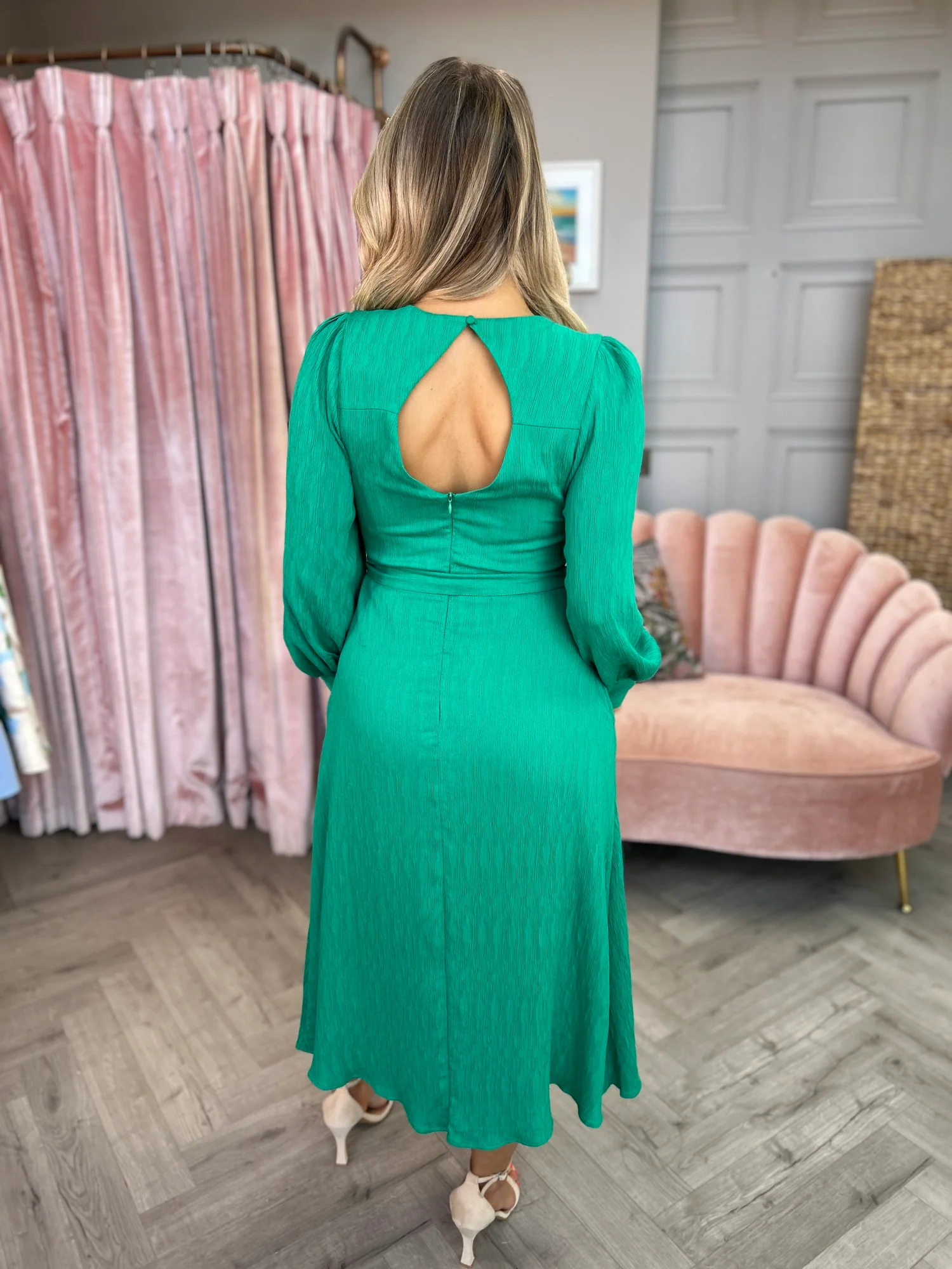 Bella Dress Green - Image 8