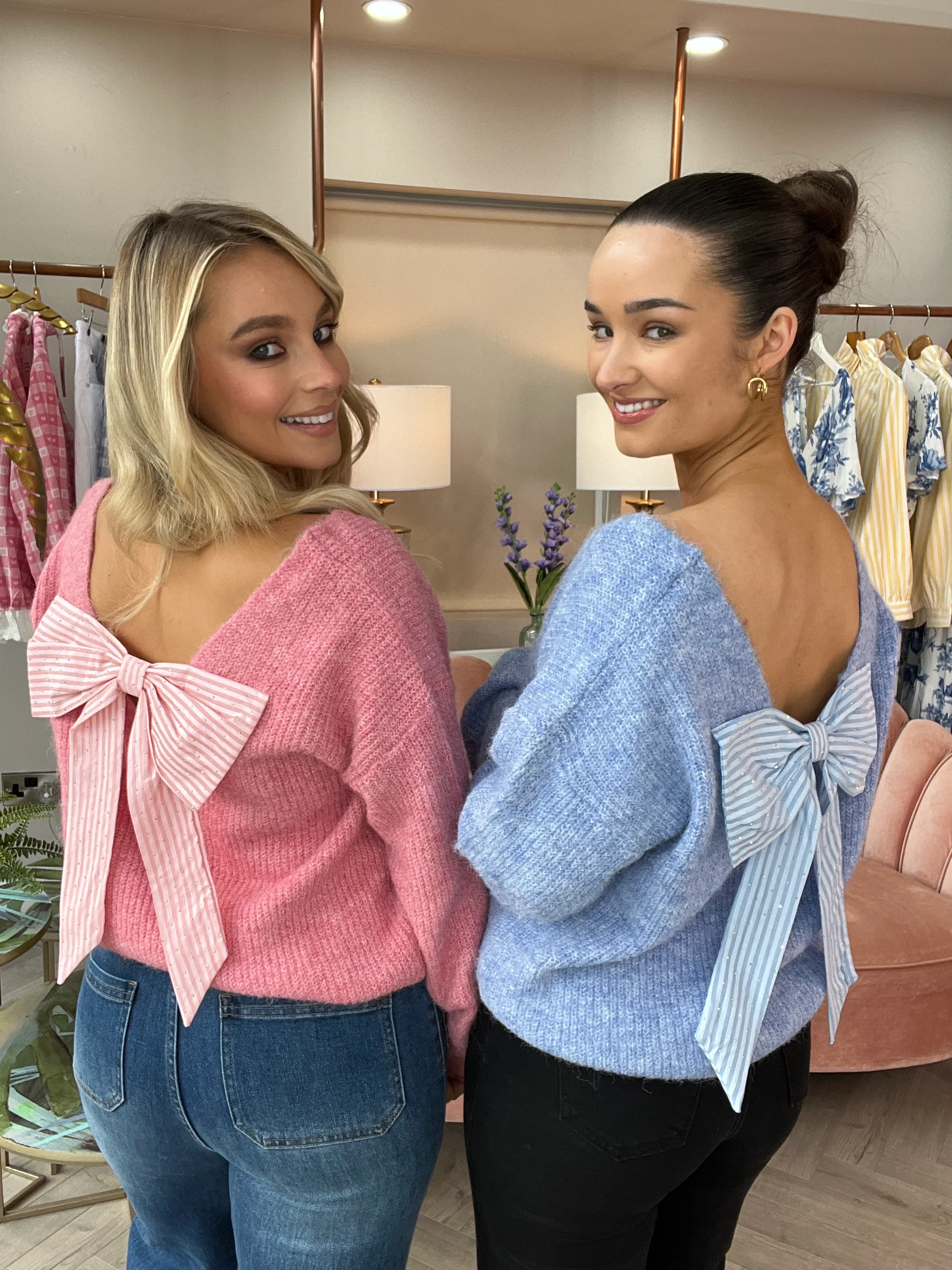 Belle Pink Bow Knit - Image 6