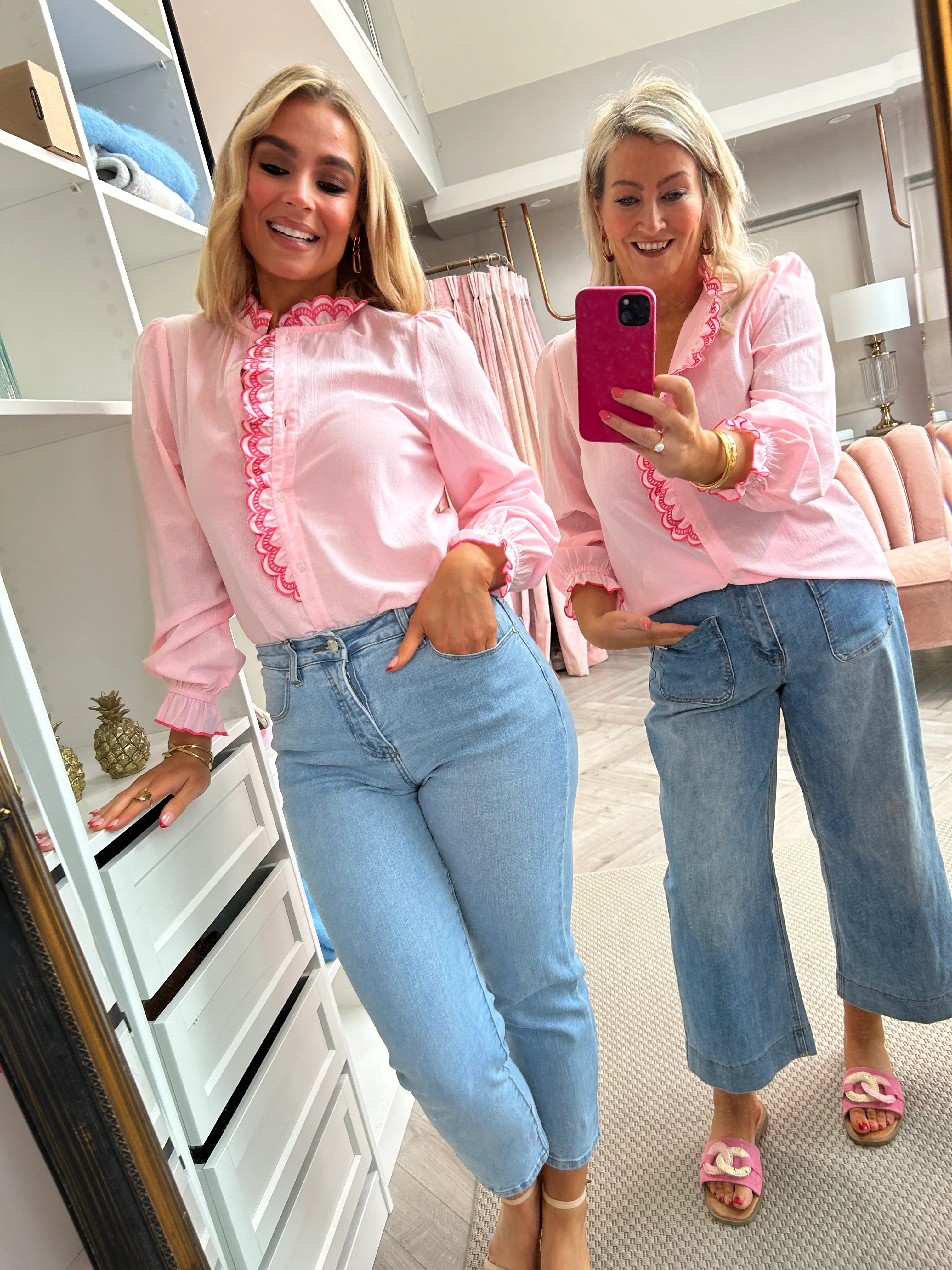 Bonnie Pink Frill Shirt - Image 11