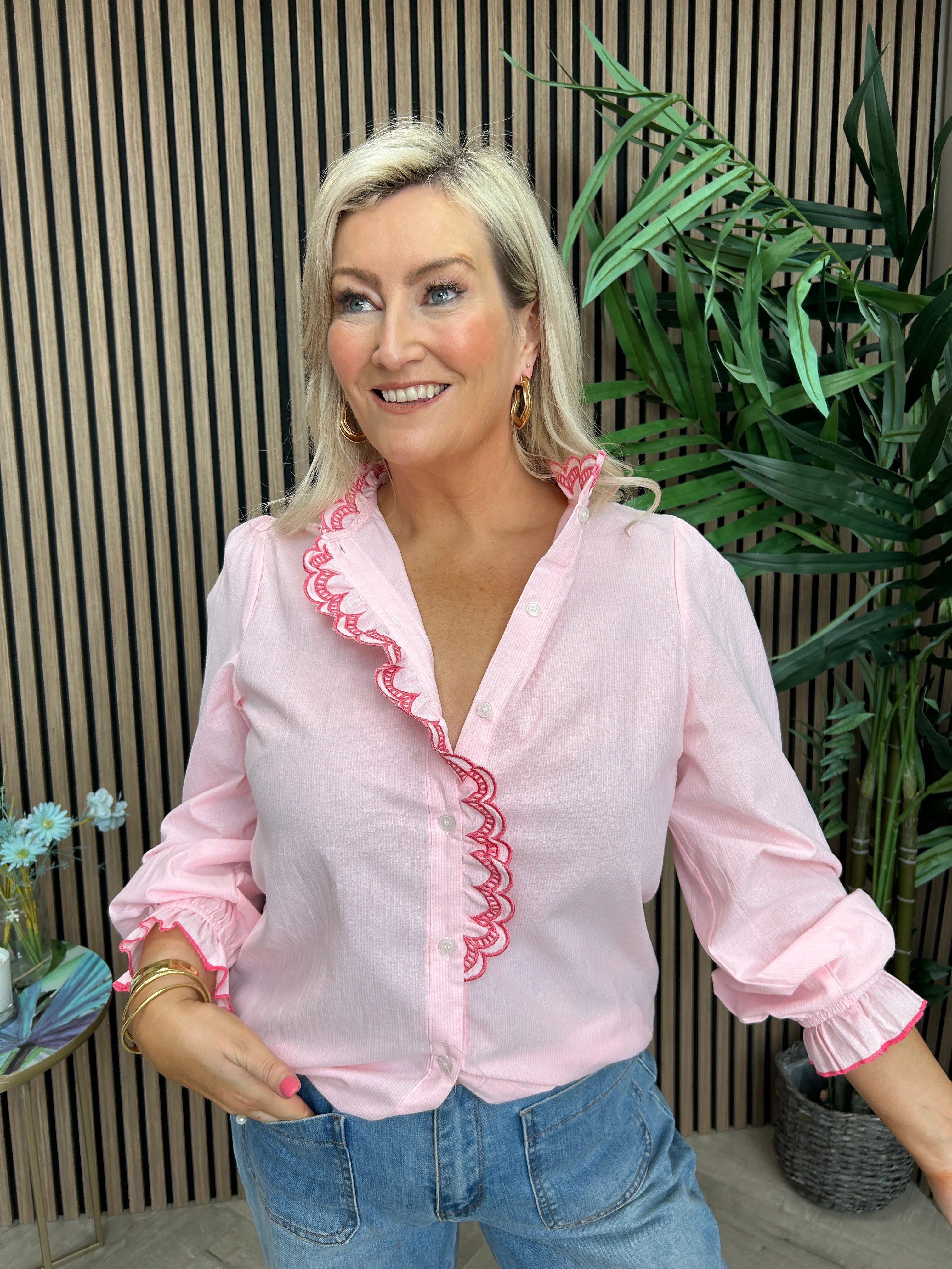 Bonnie Pink Frill Shirt - Image 6
