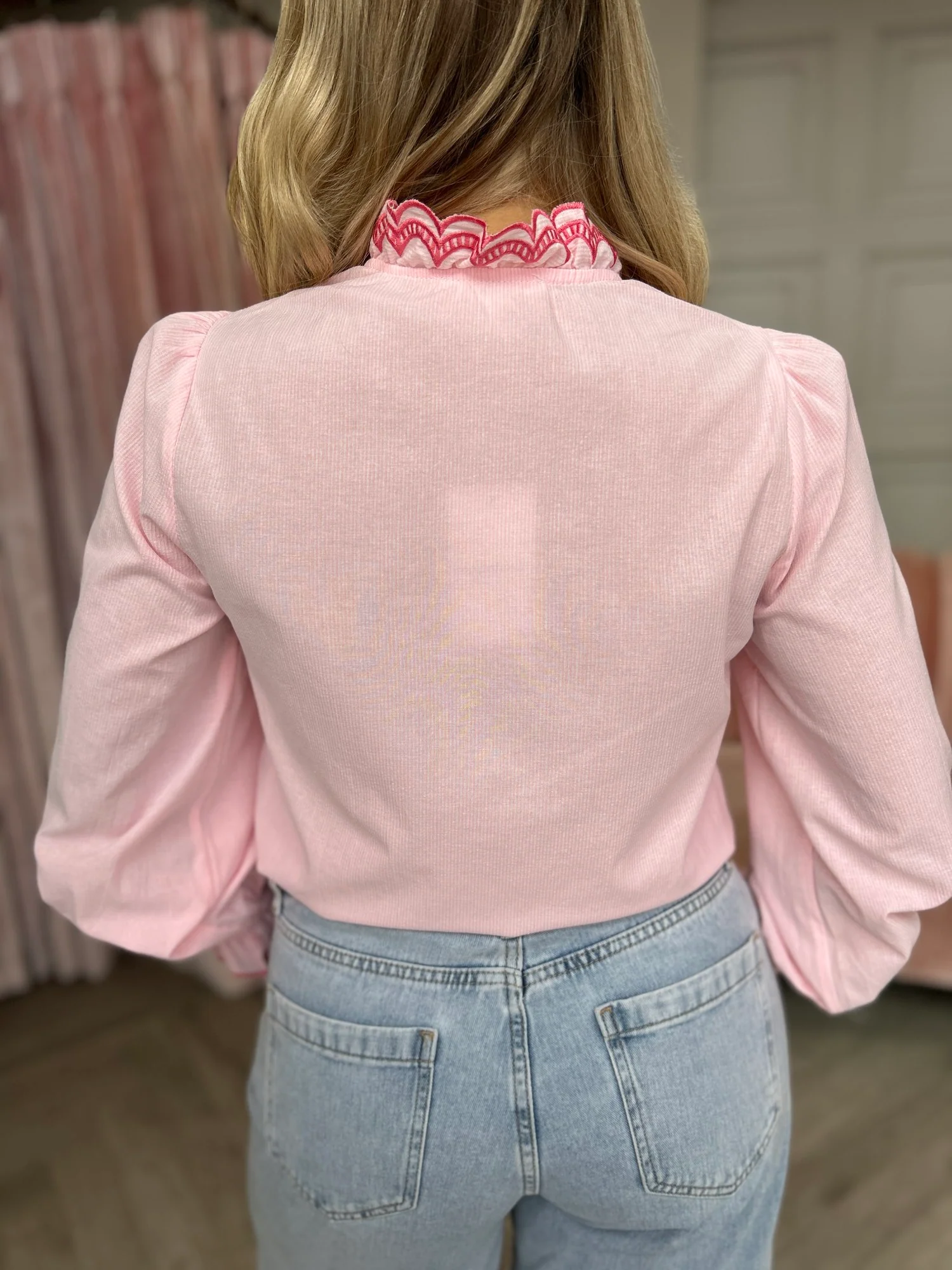Bonnie Pink Frill Shirt - Image 7