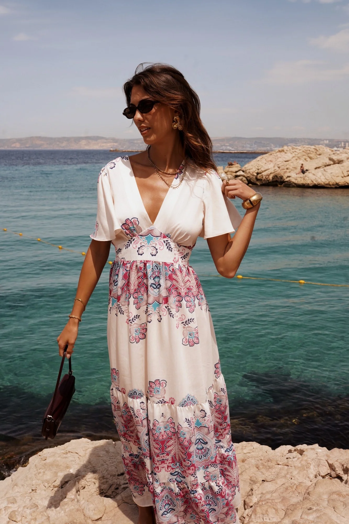 Claudia Boho Print Dress - Image 11