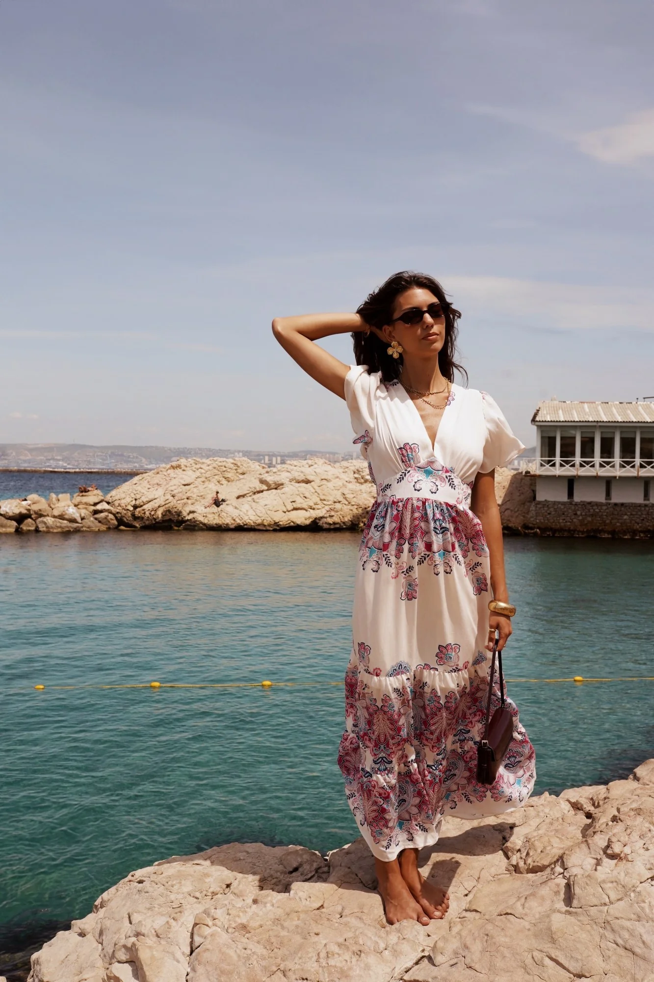 Claudia Boho Print Dress - Image 12