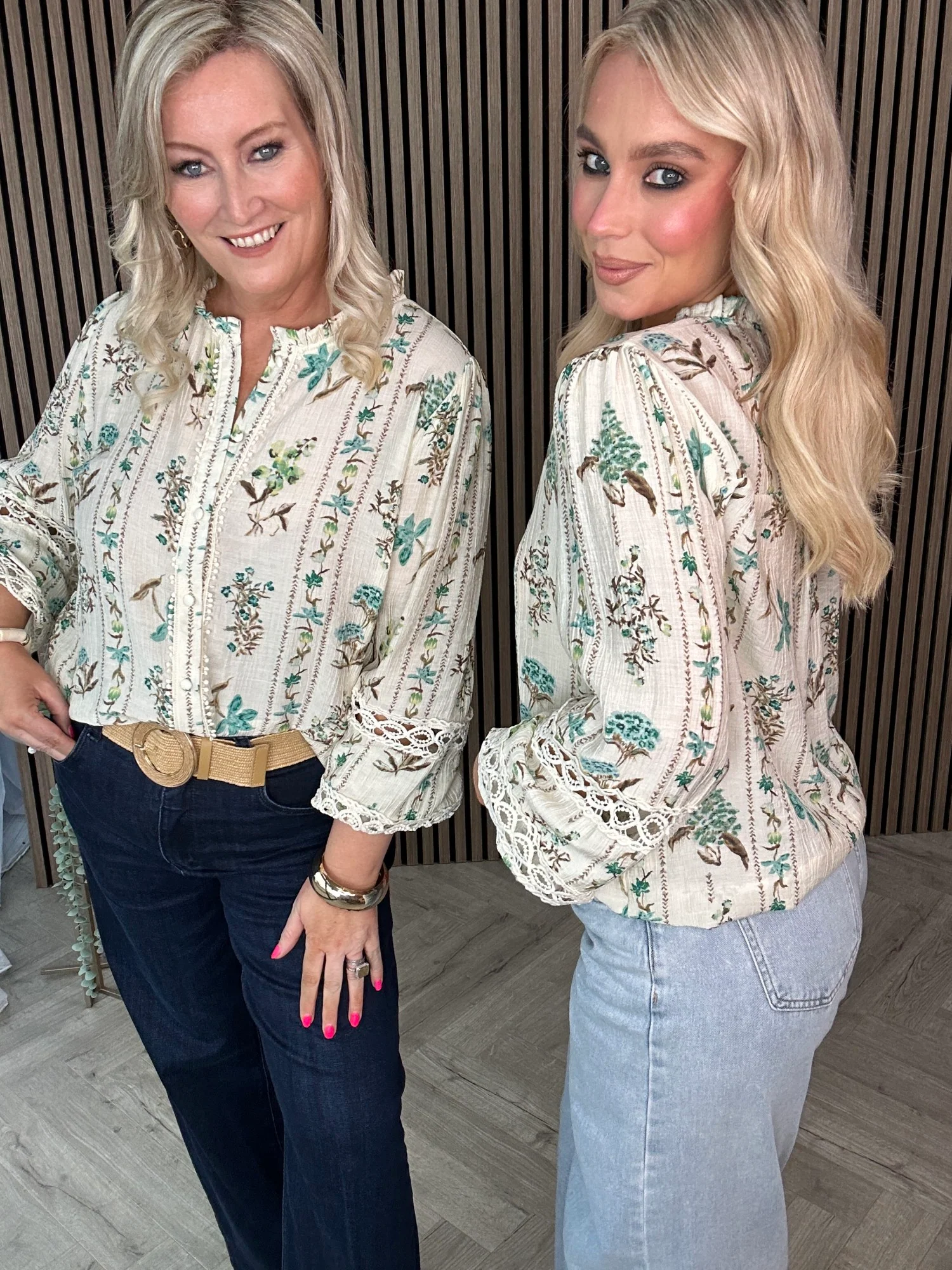 Effie Floral Blouse Green - Image 13