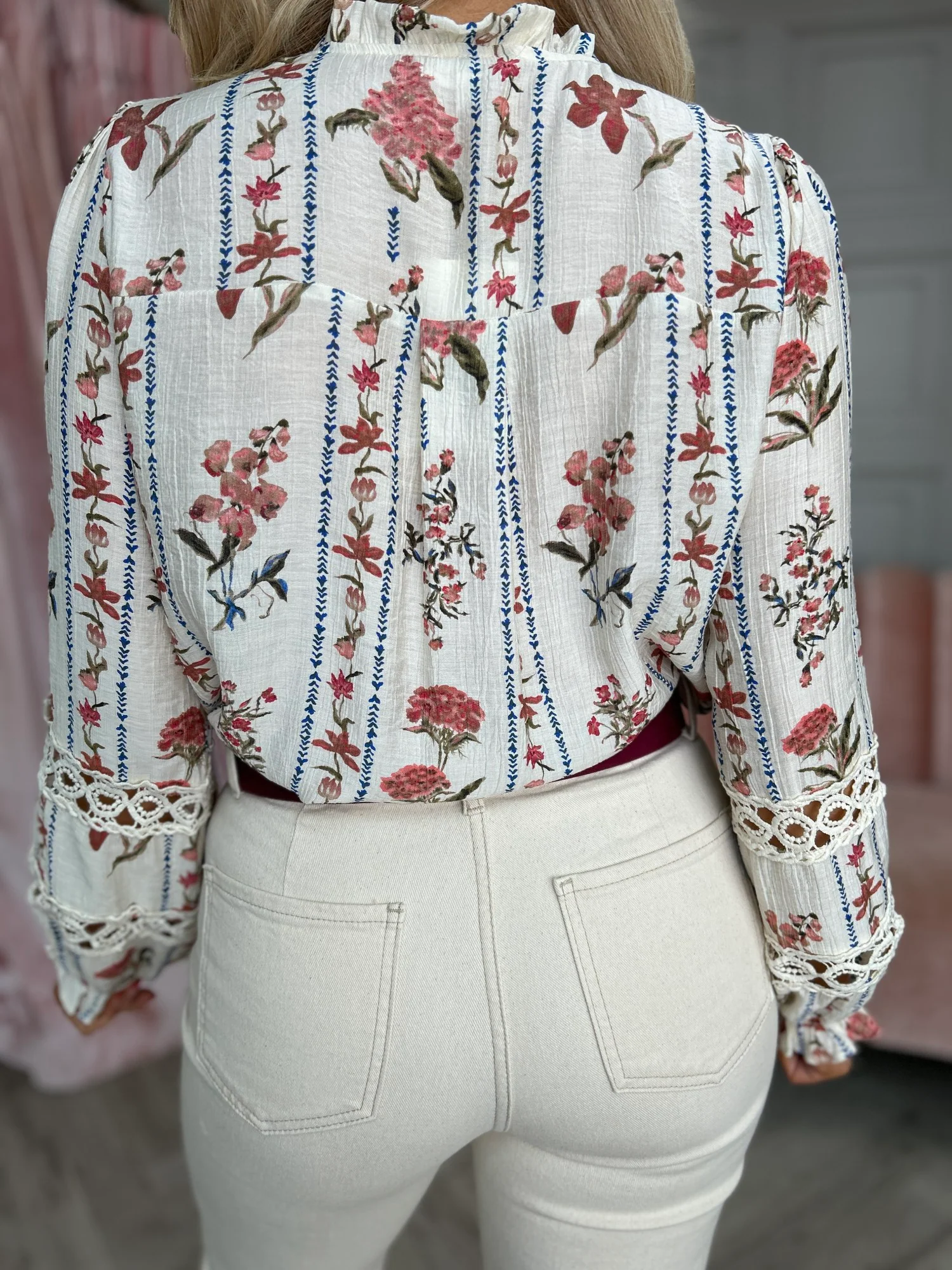 Effie Floral Blouse Pink - Image 6