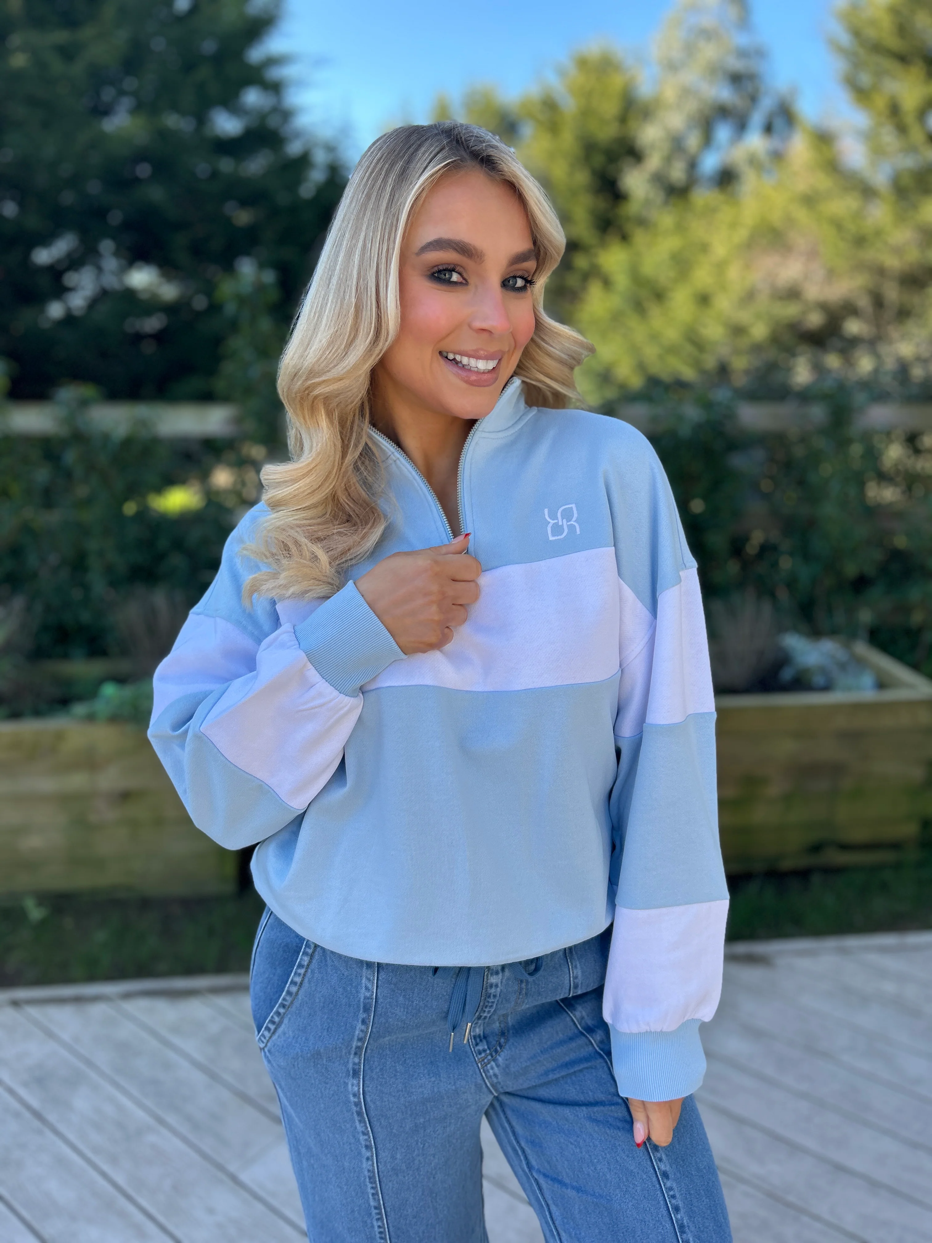 Eudora Half Zip Sky - Image 10