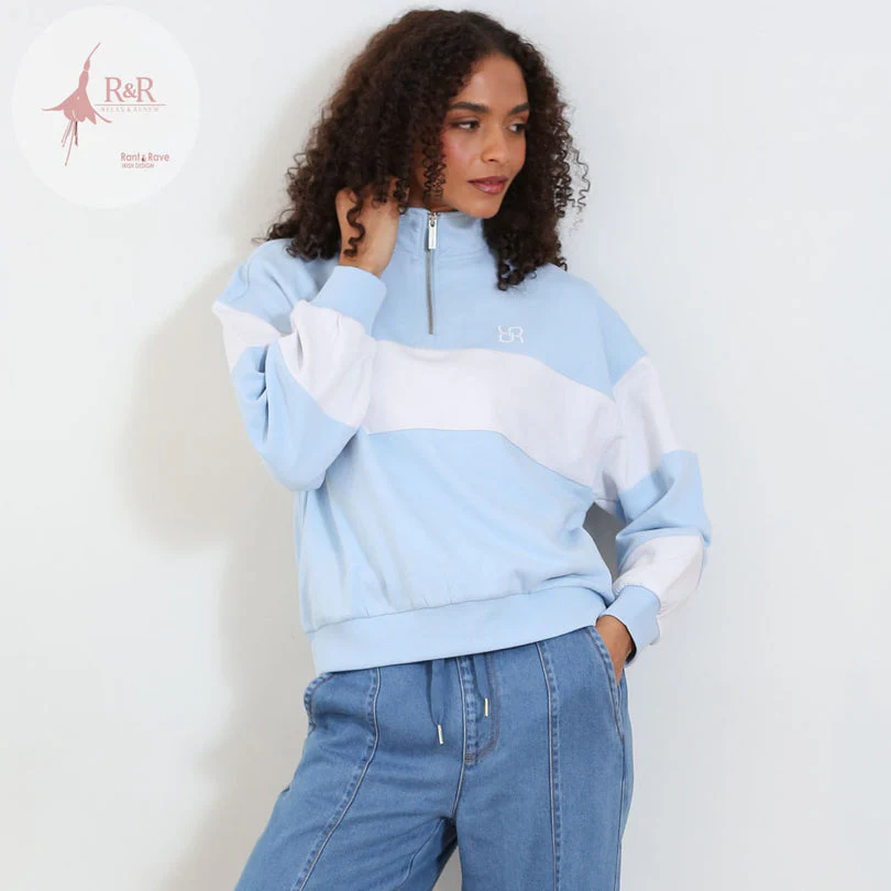 Eudora Half Zip Sky - Image 11