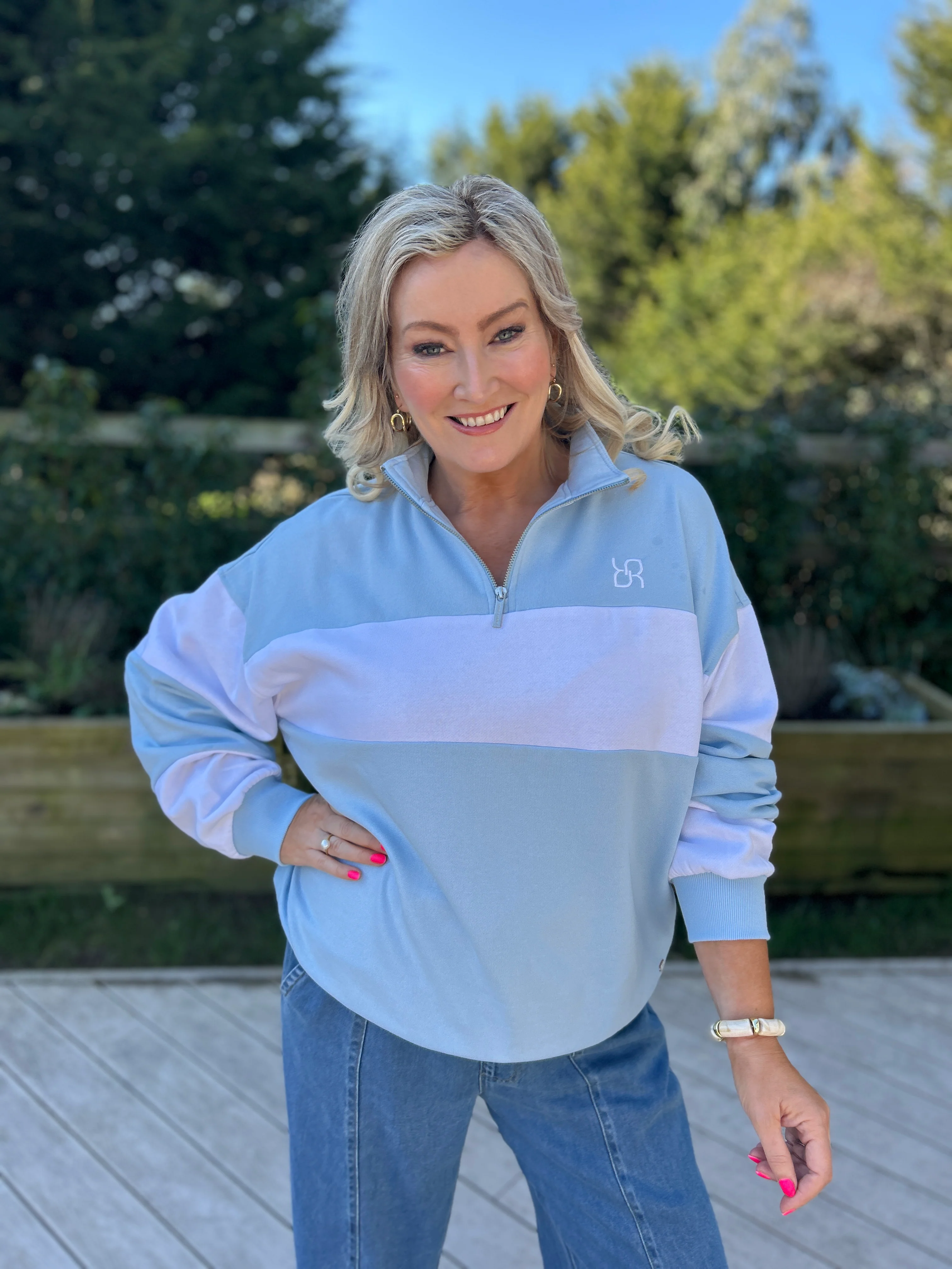 Eudora Half Zip Sky - Image 19