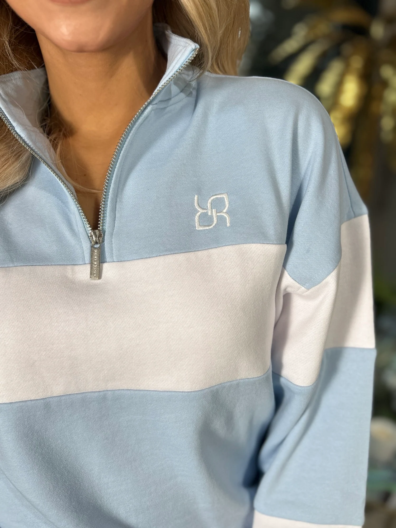 Eudora Half Zip Sky - Image 3