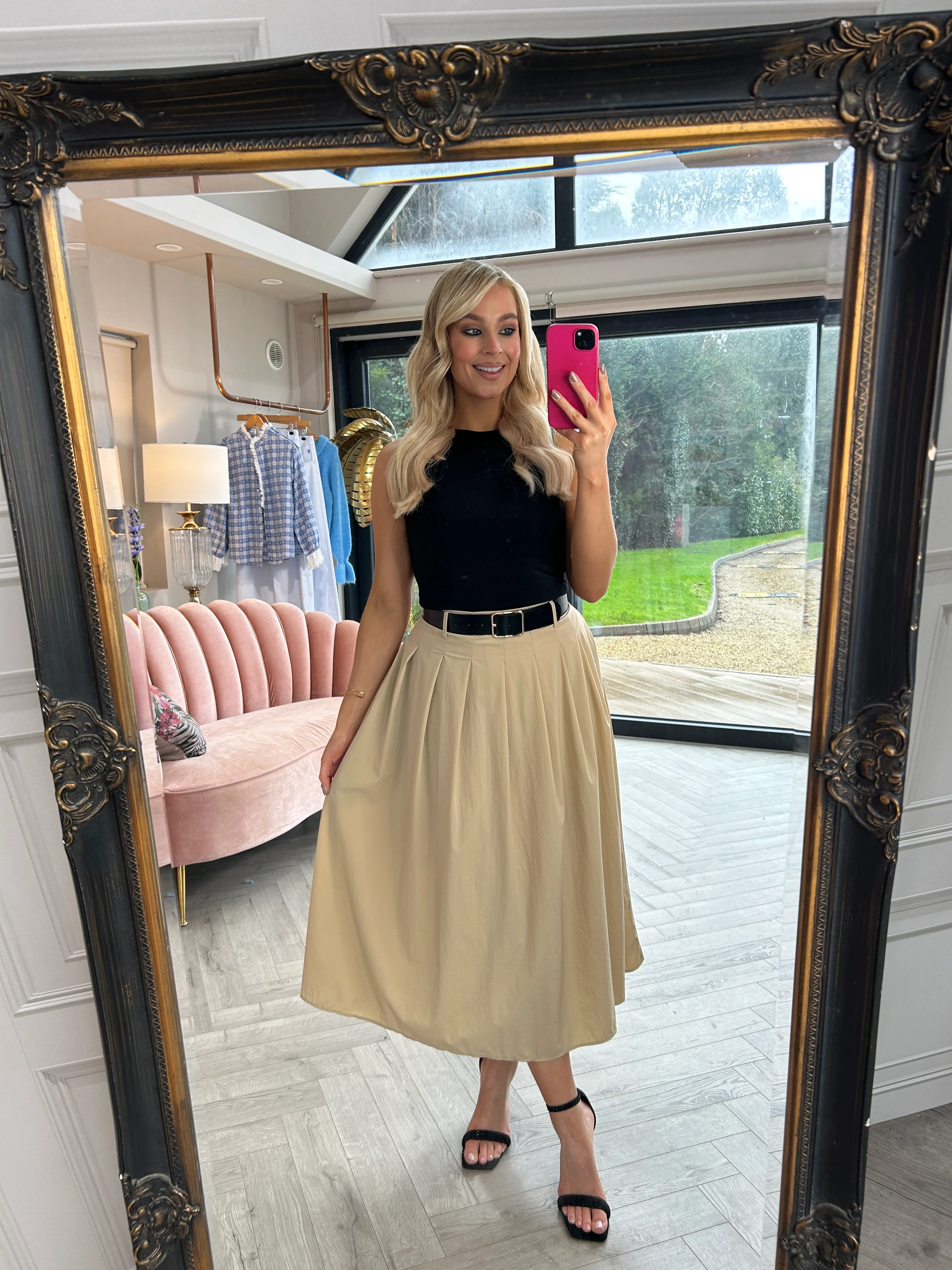 Farrah Pleated Midi Dress - Image 10