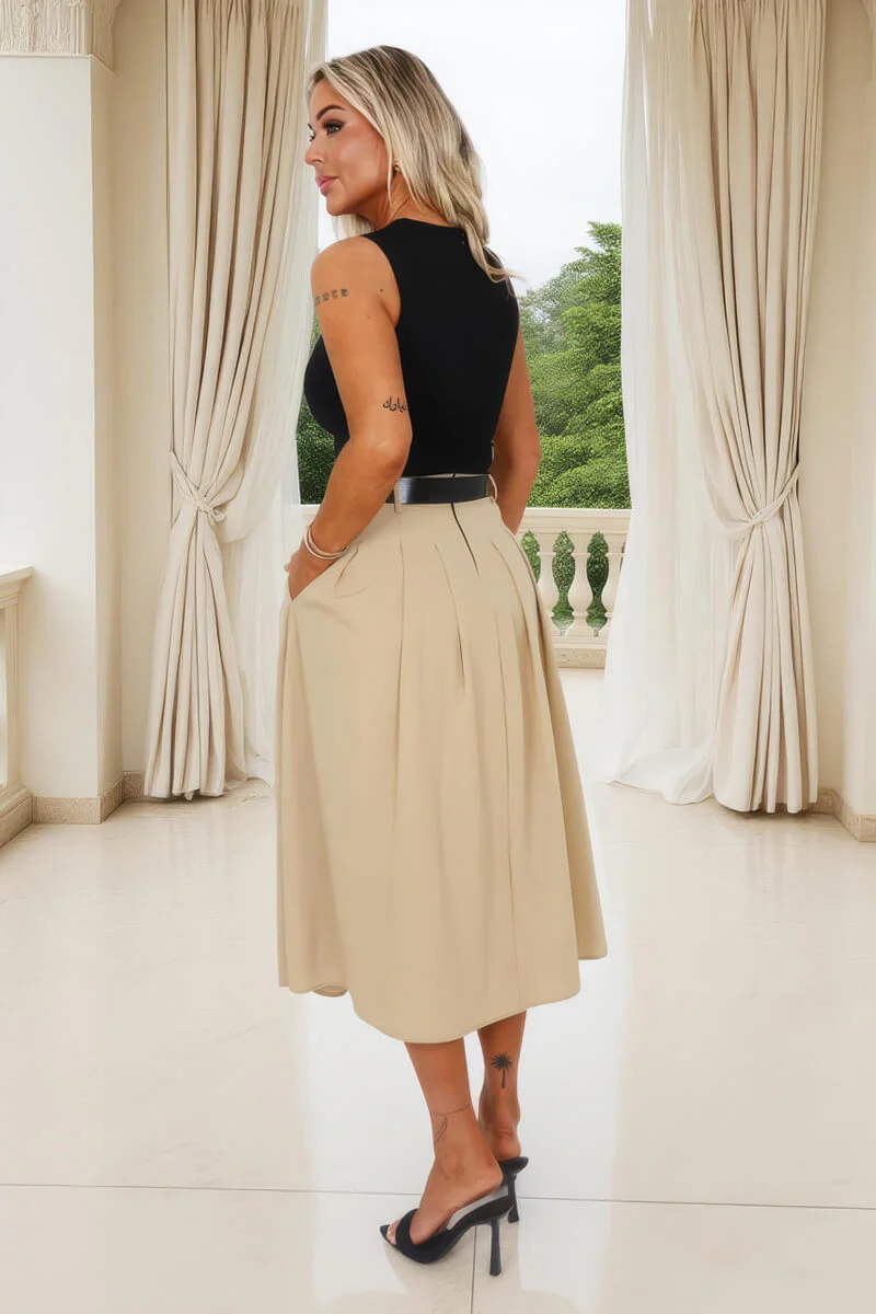 Farrah Pleated Midi Dress - Image 13