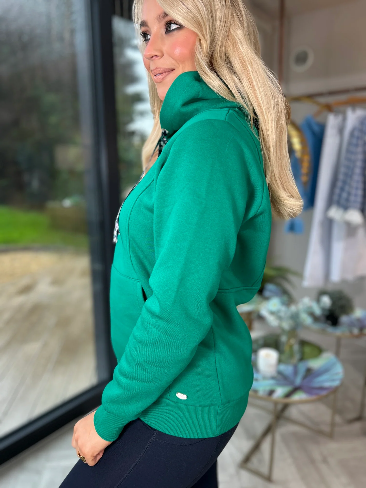 Greta Hoody Green - Image 4