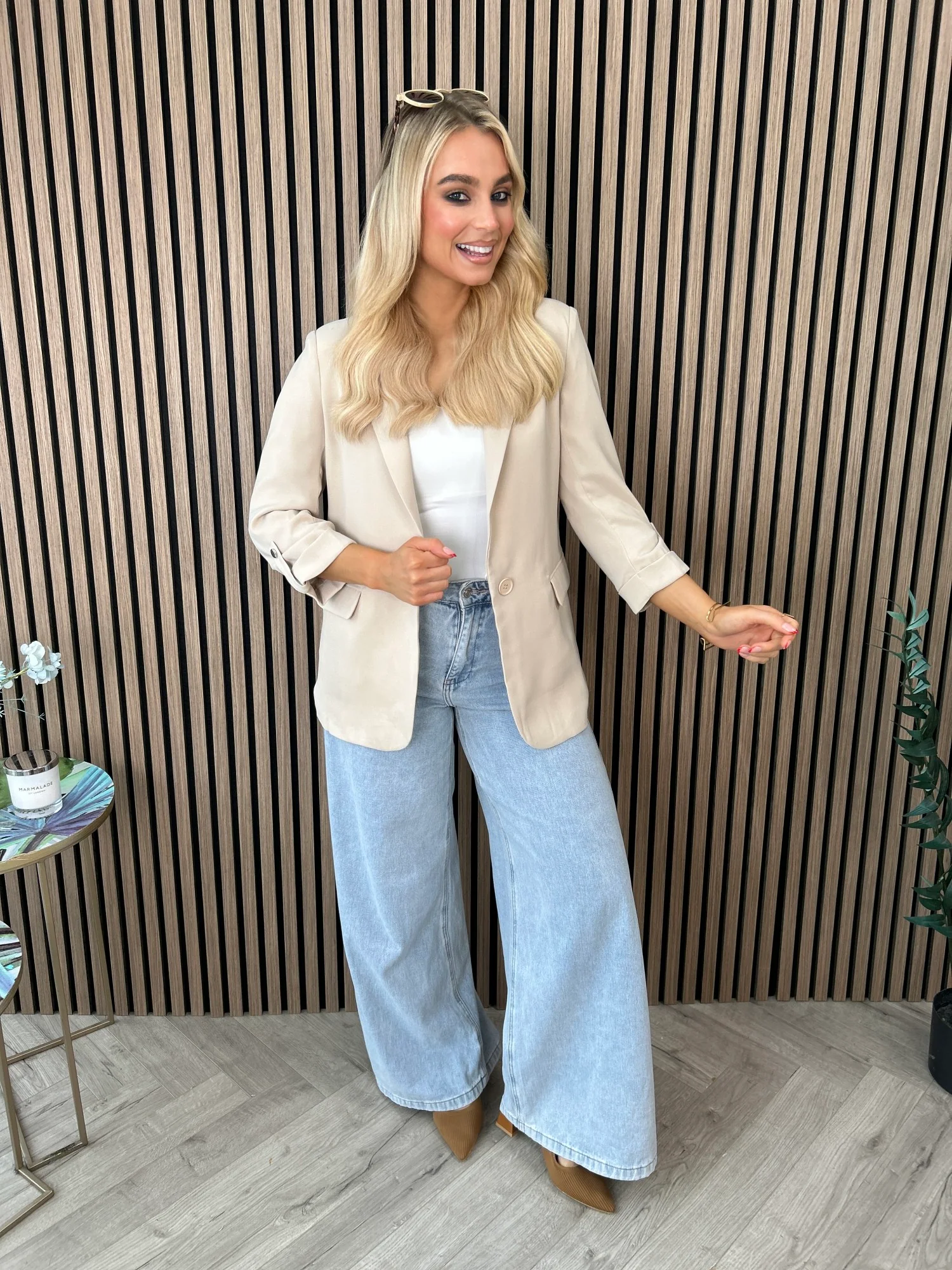 Harper Blazer Ecru - Image 5