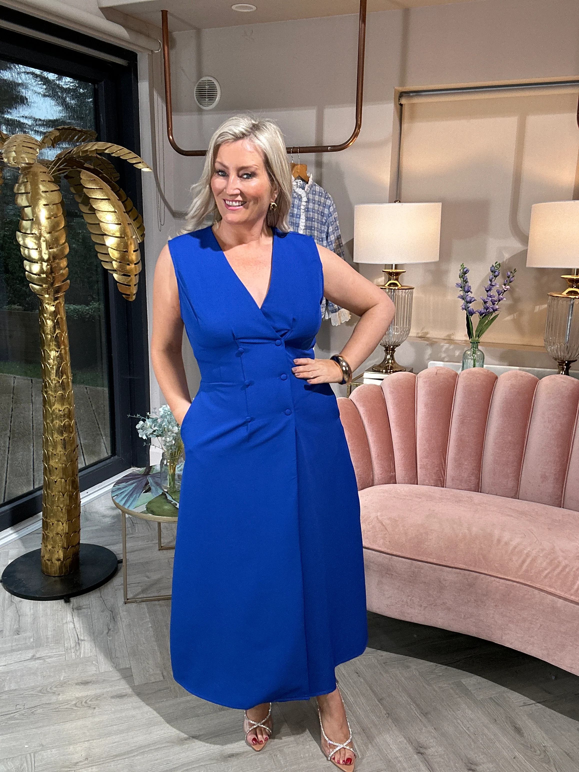 Hazel Dress Capri Blue - Image 4