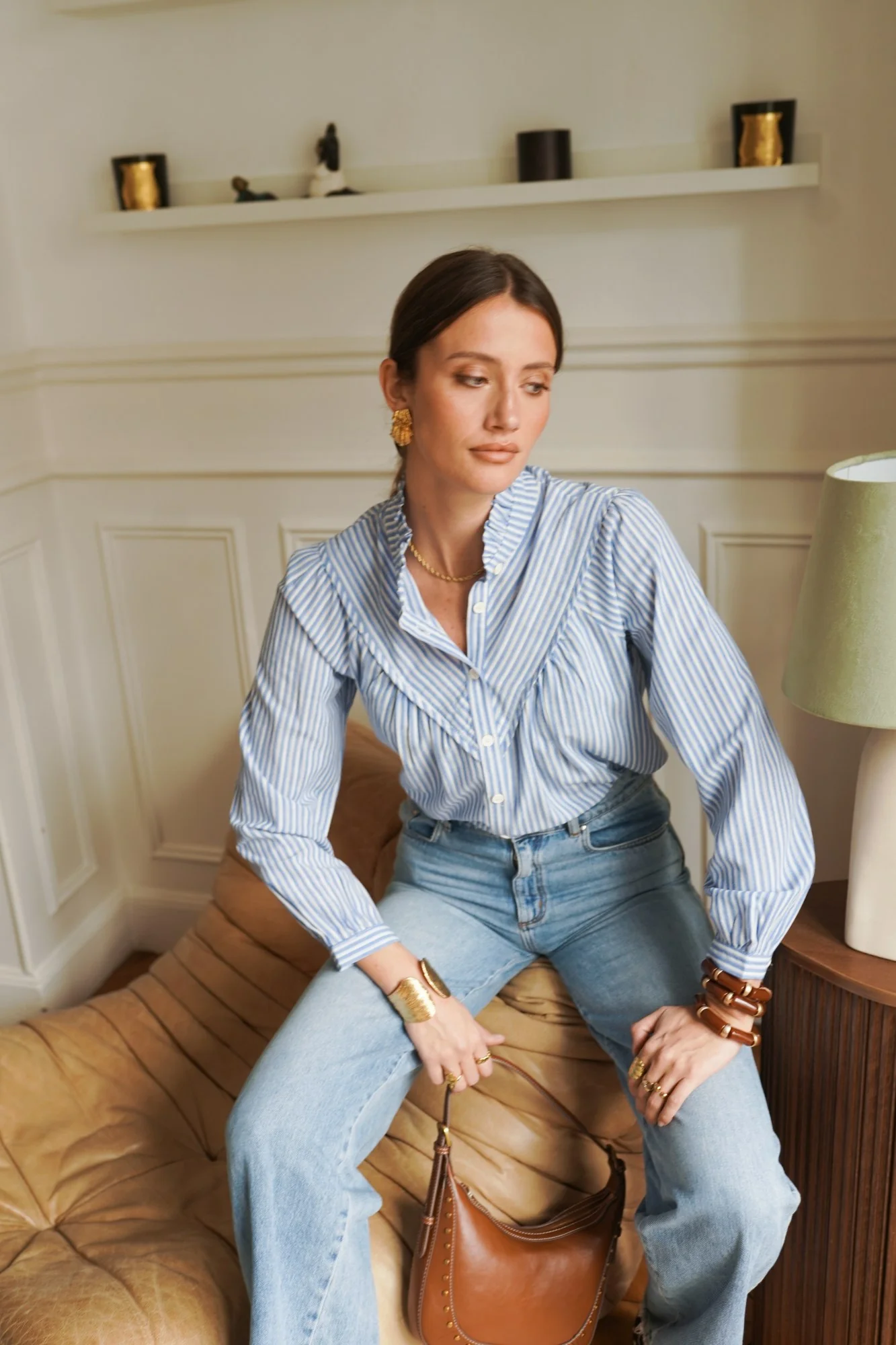 Jude Blue Stripe Shirt - Image 5