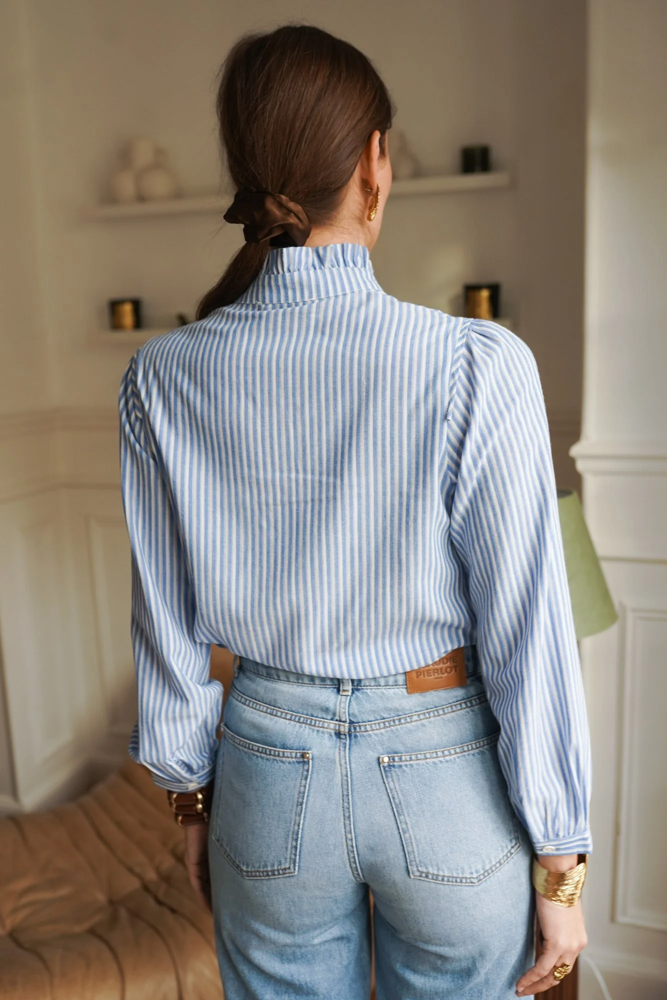 Jude Blue Stripe Shirt - Image 6
