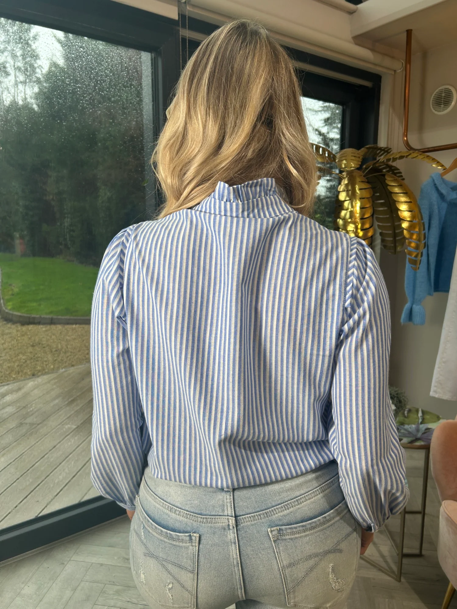Jude Blue Stripe Shirt - Image 9