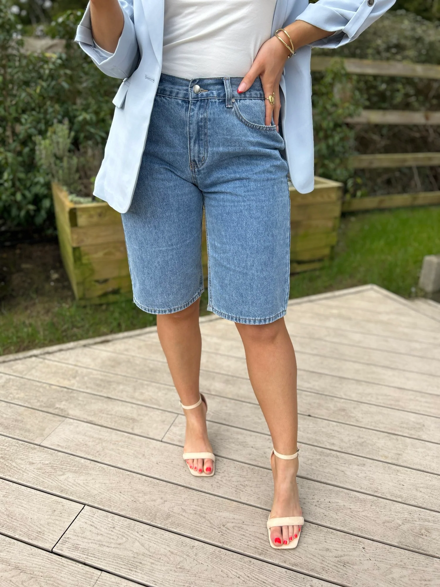 Kavi Bermuda Denim Shorts - Image 6