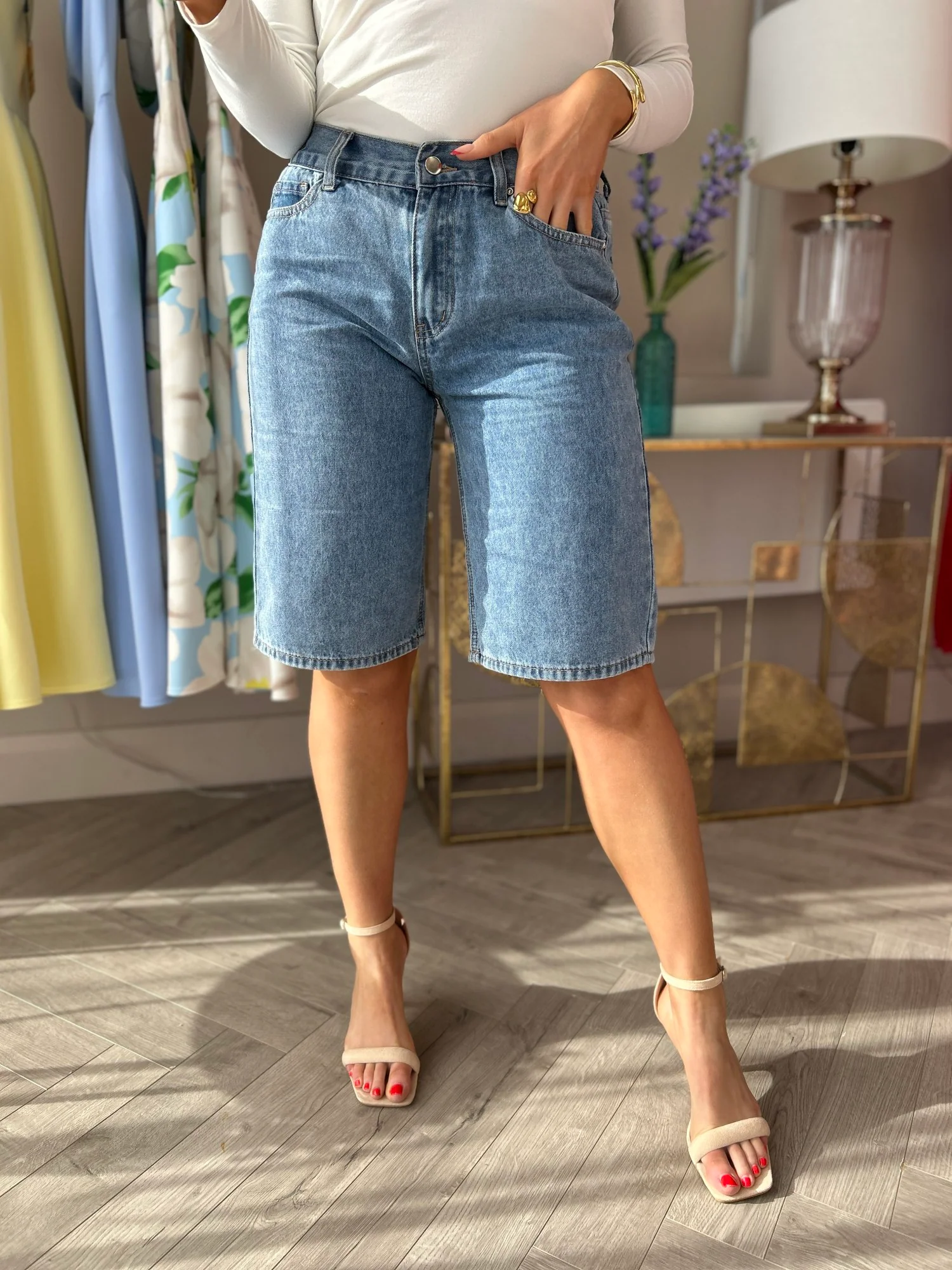 Kavi Bermuda Denim Shorts - Image 8
