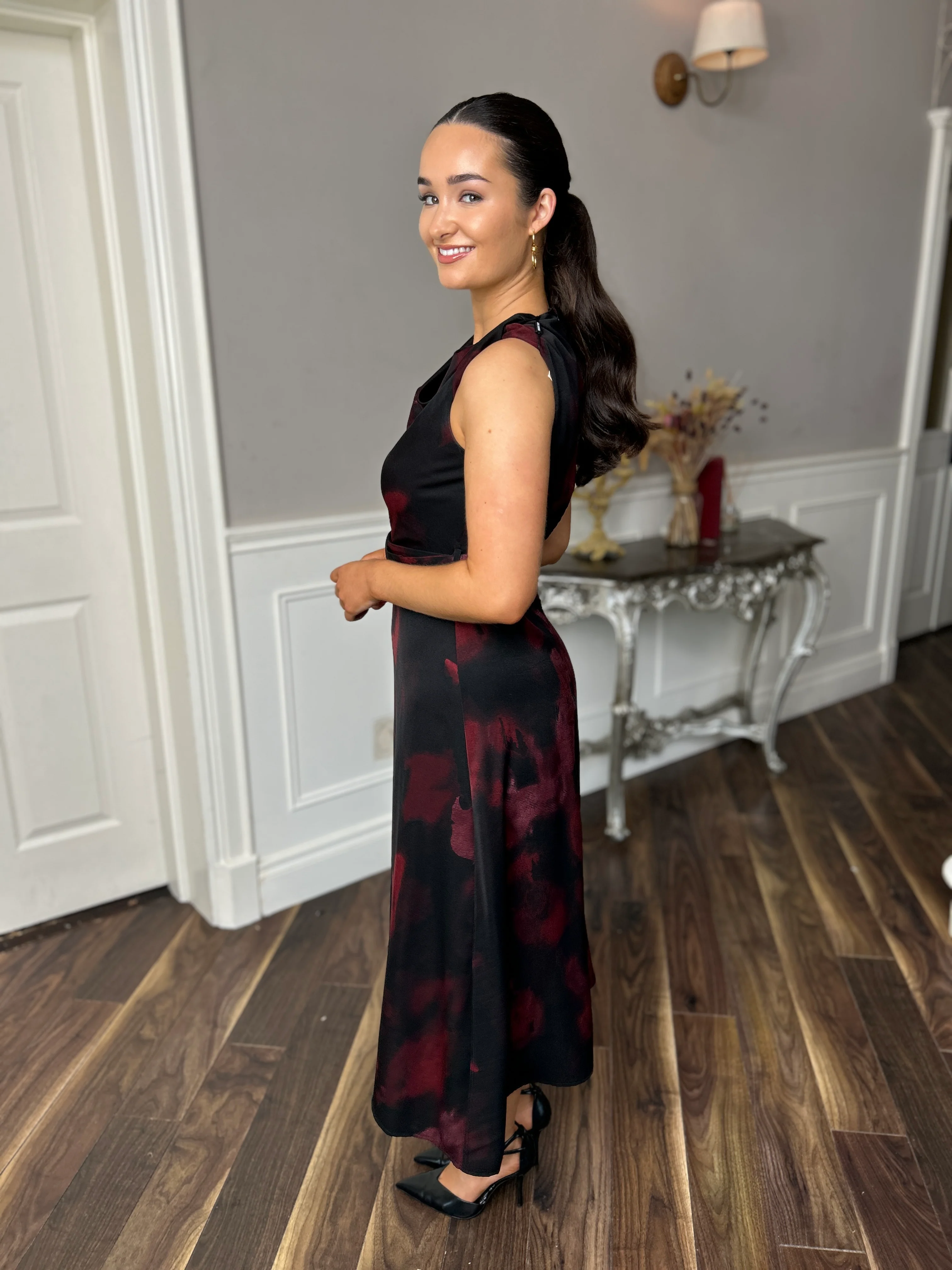 Leilani Midi Dress Black - Image 11