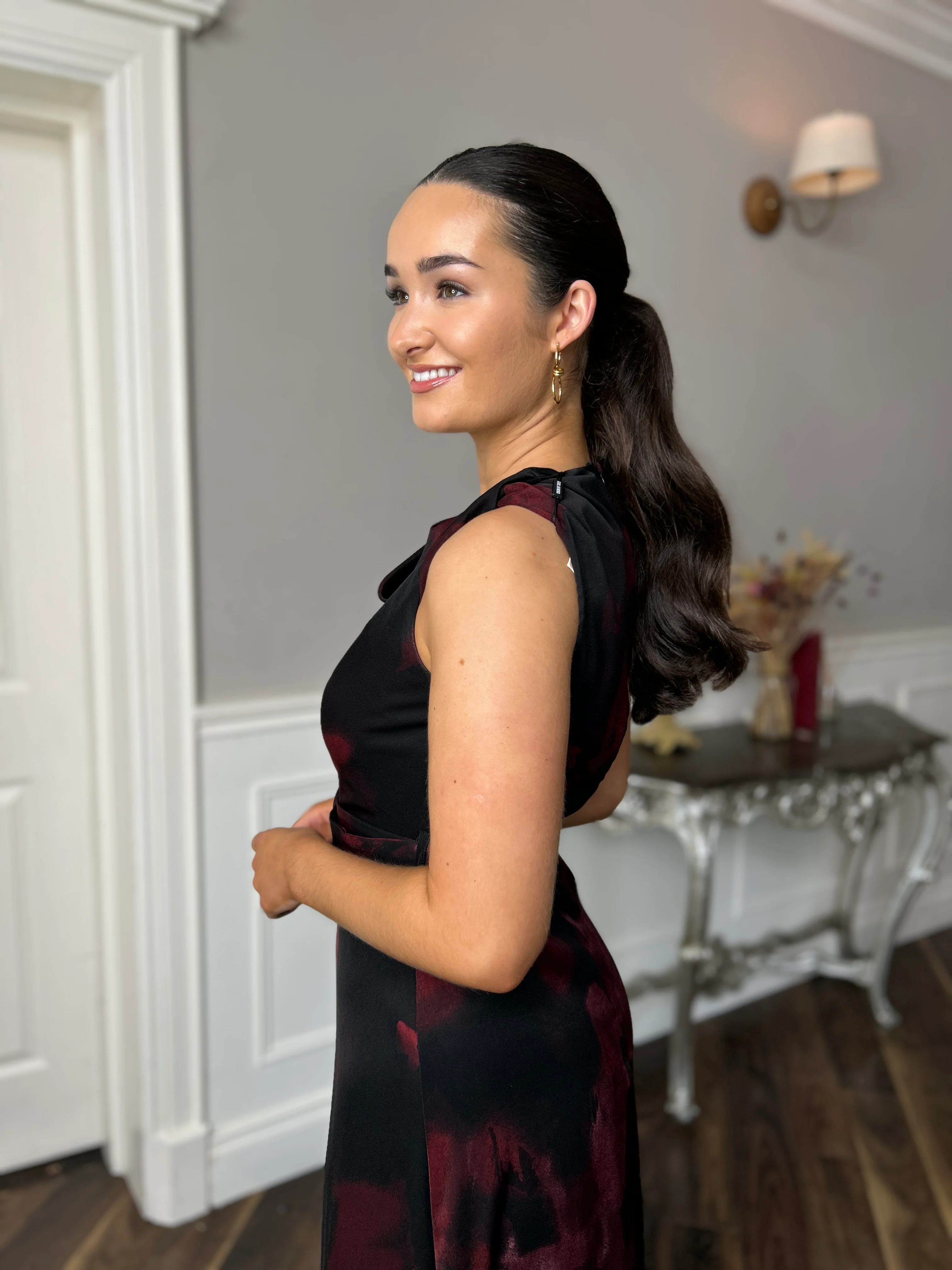 Leilani Midi Dress Black - Image 13