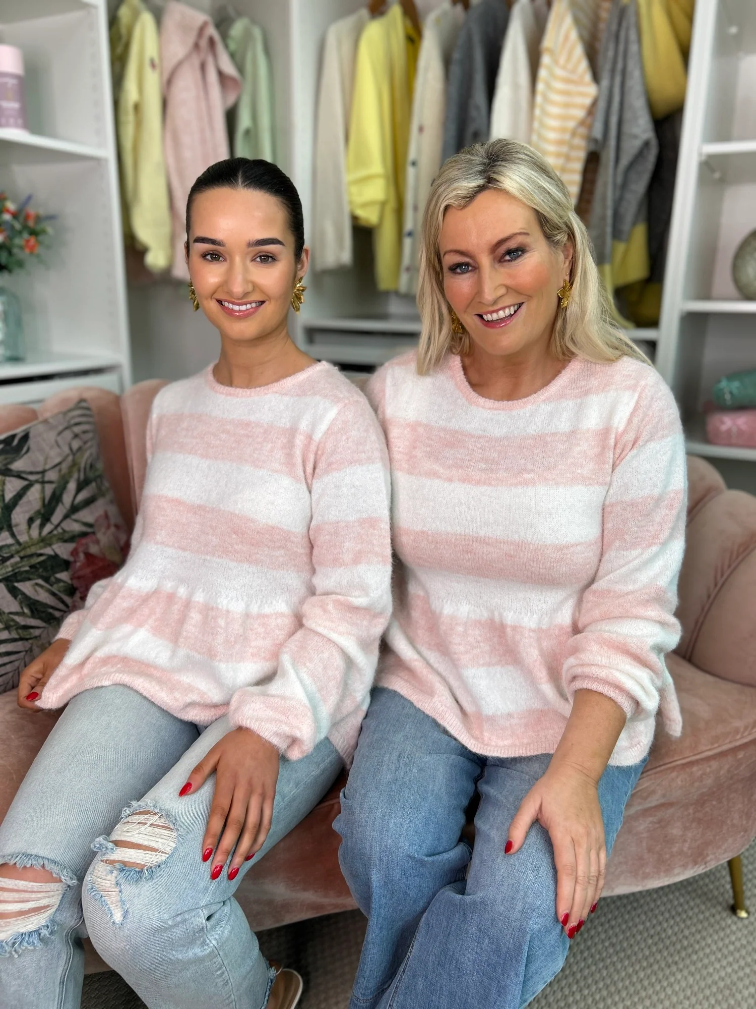 Lila Peplum Jumper Pink - Image 3