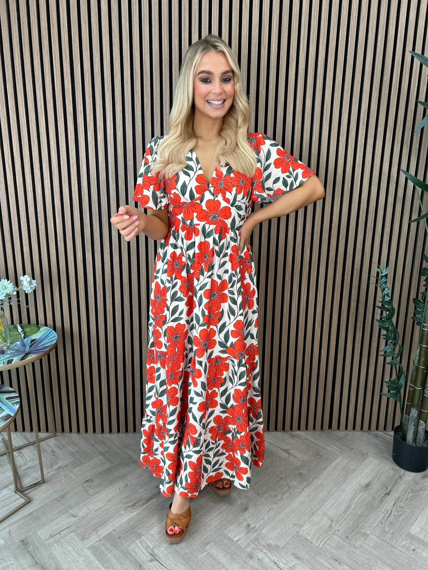 Lila Print Dress