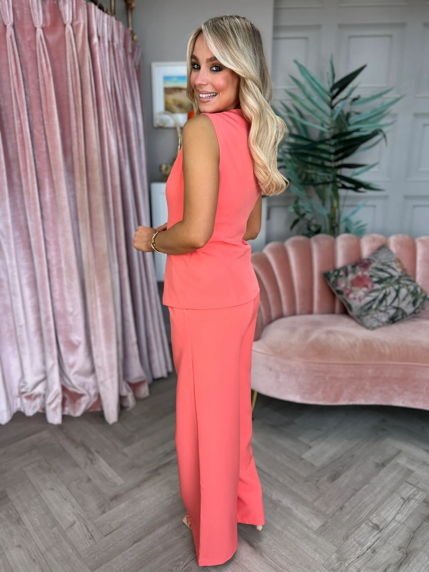 Lilith Trousers Coral - Regular - Image 3