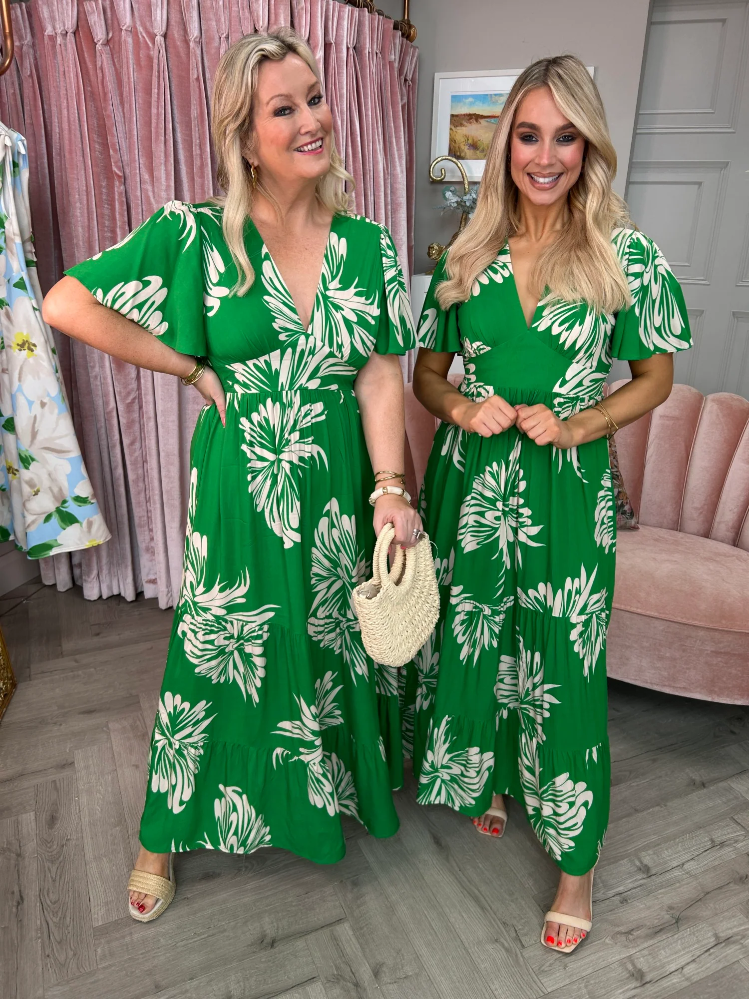 Lori Green Print Dress - Image 12