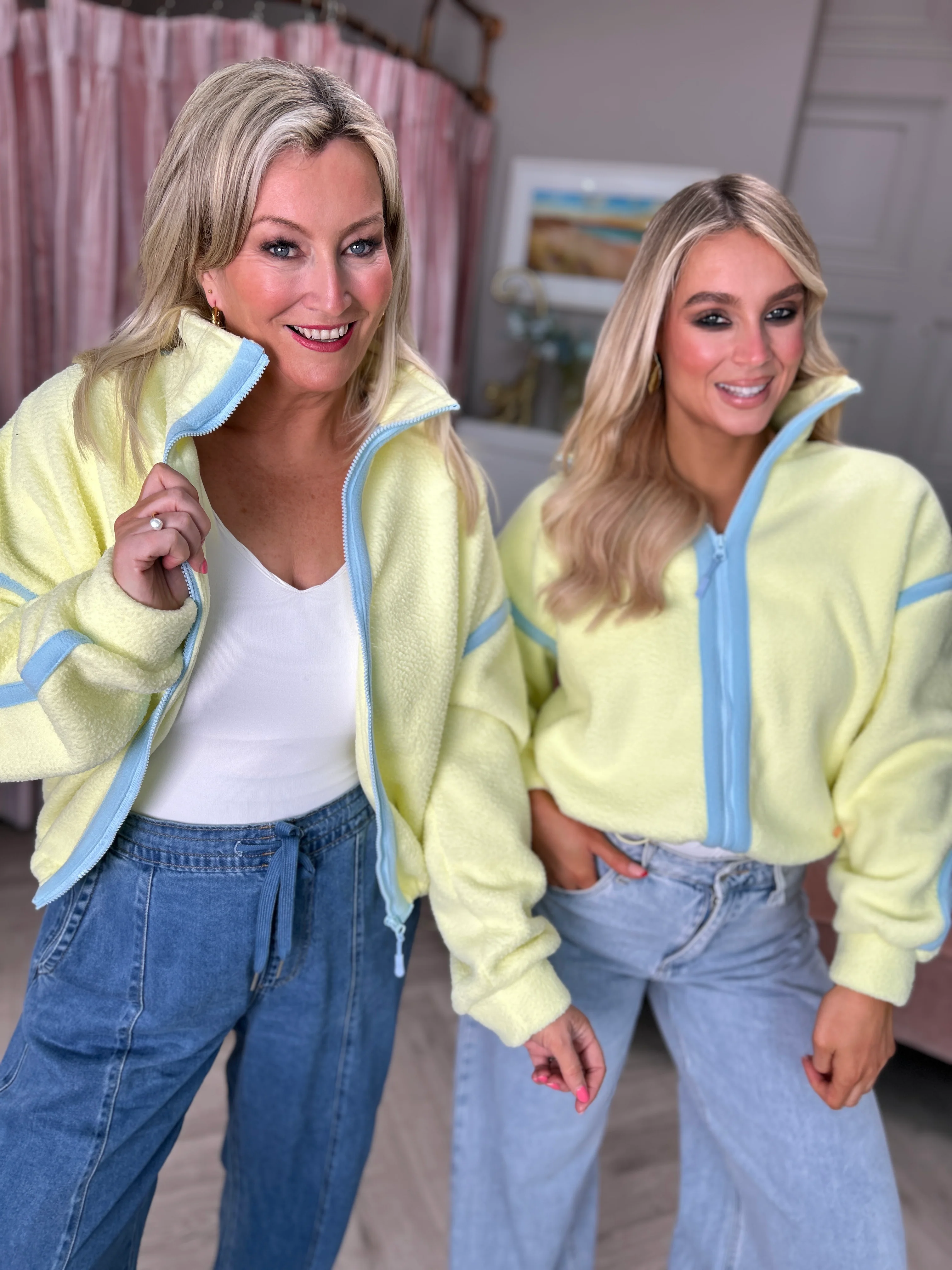 Lulu Fleece Lemon - Image 2