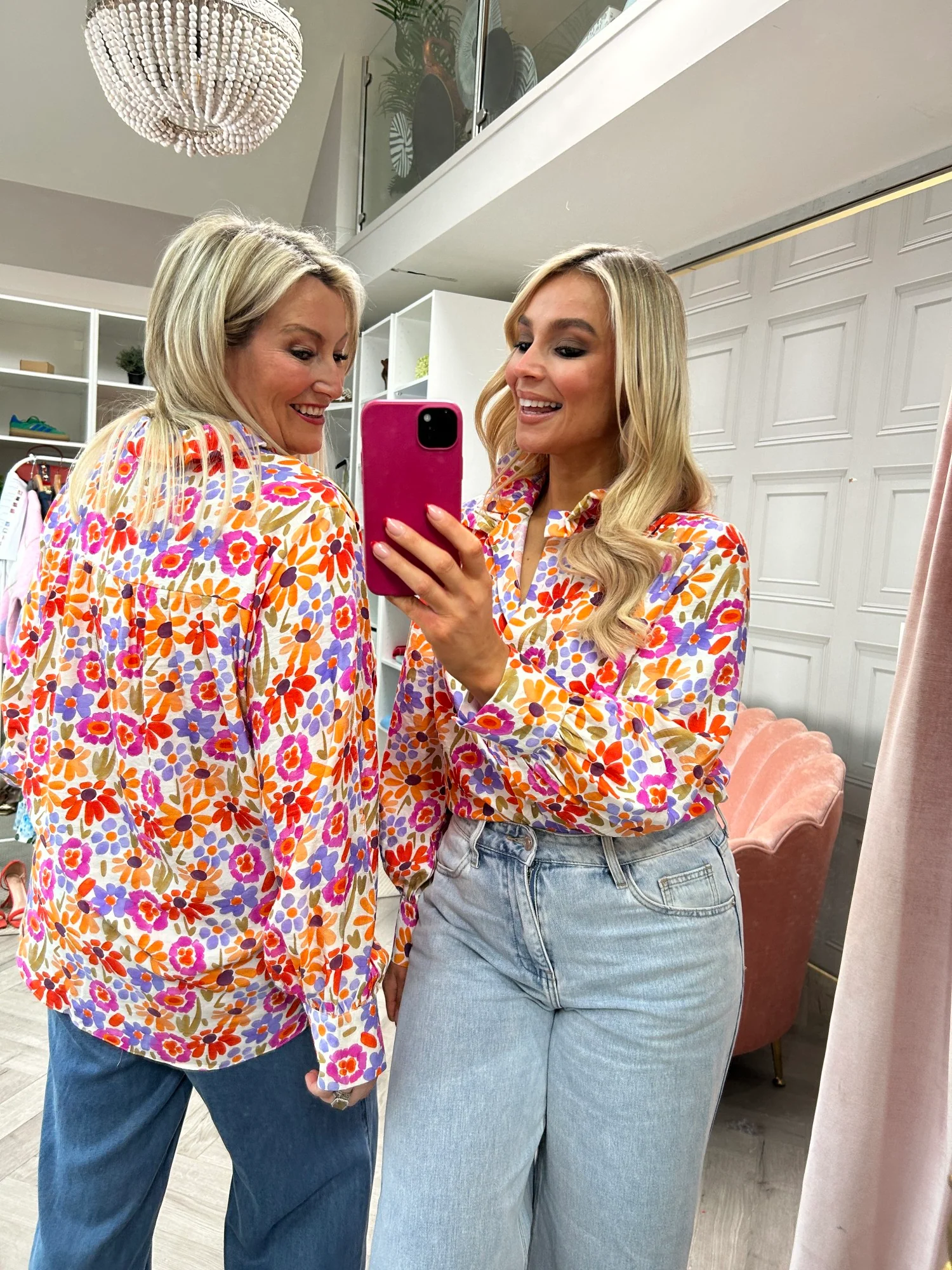 Meg Bright Floral Shirt - Image 10