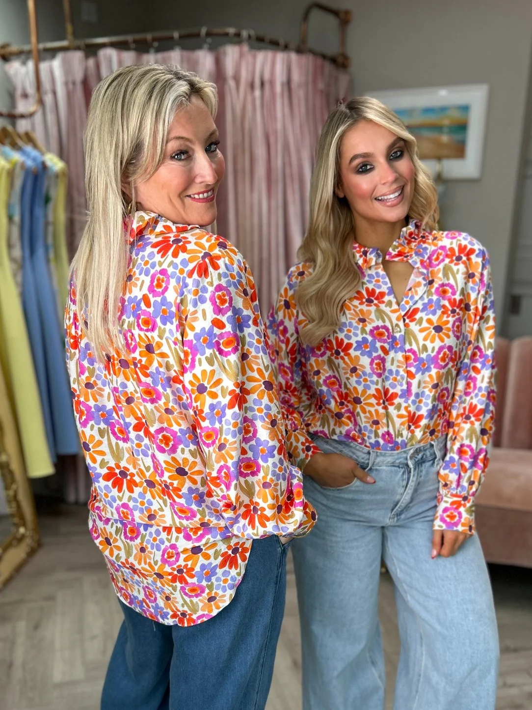 Meg Bright Floral Shirt - Image 2