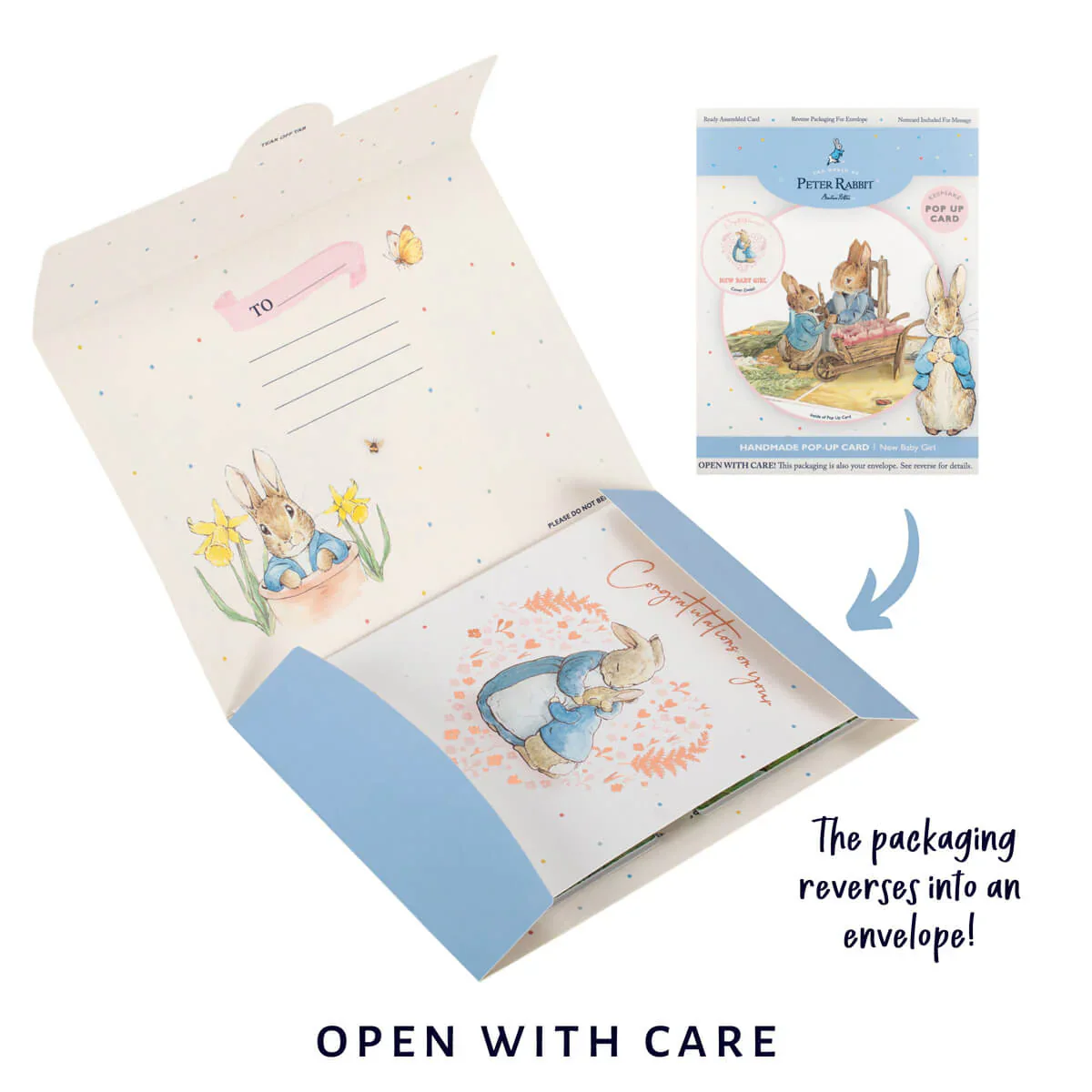 New Baby Girl Pop-up Card - Image 7