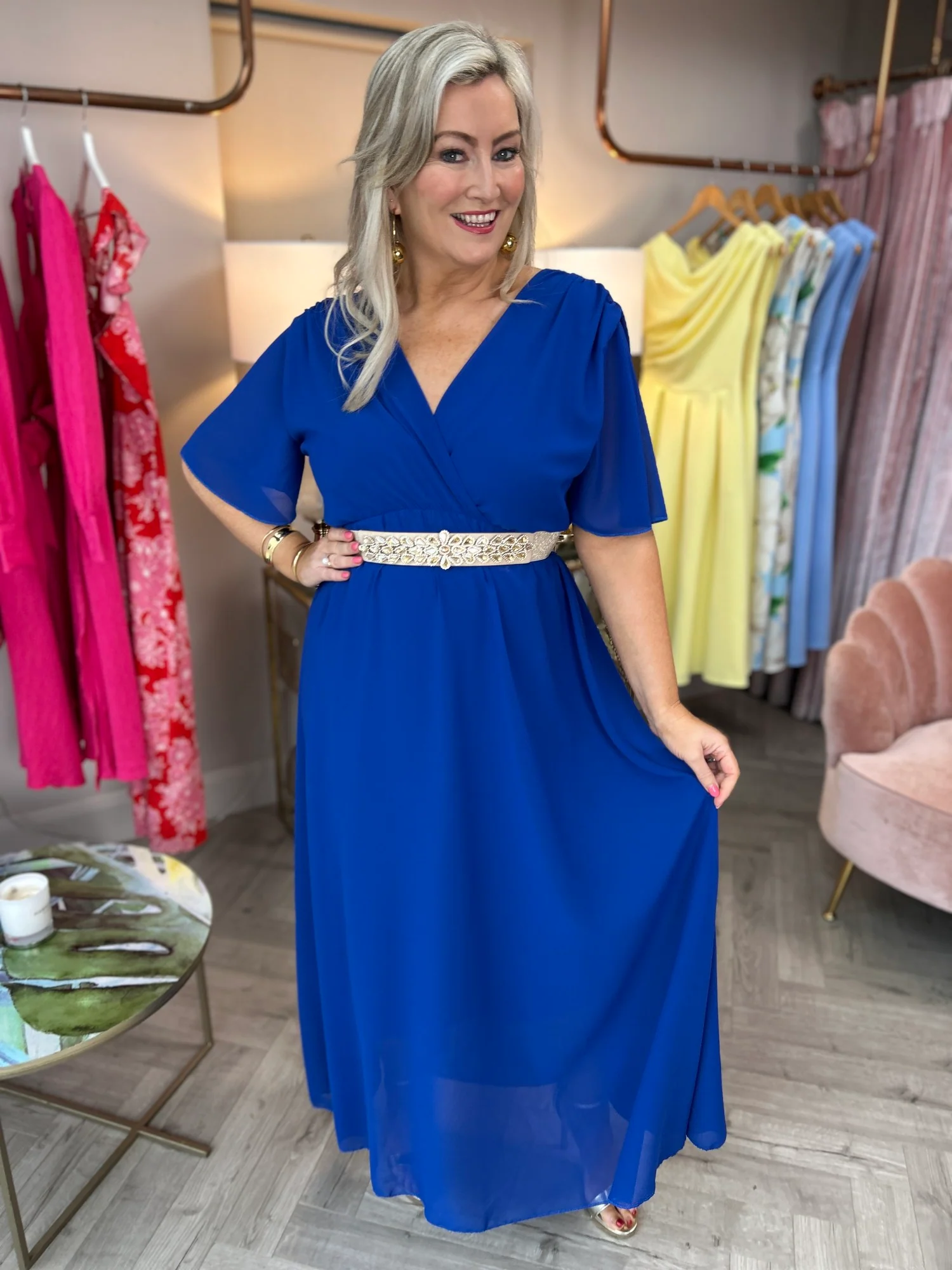 Nina Dress Cobalt - Image 3