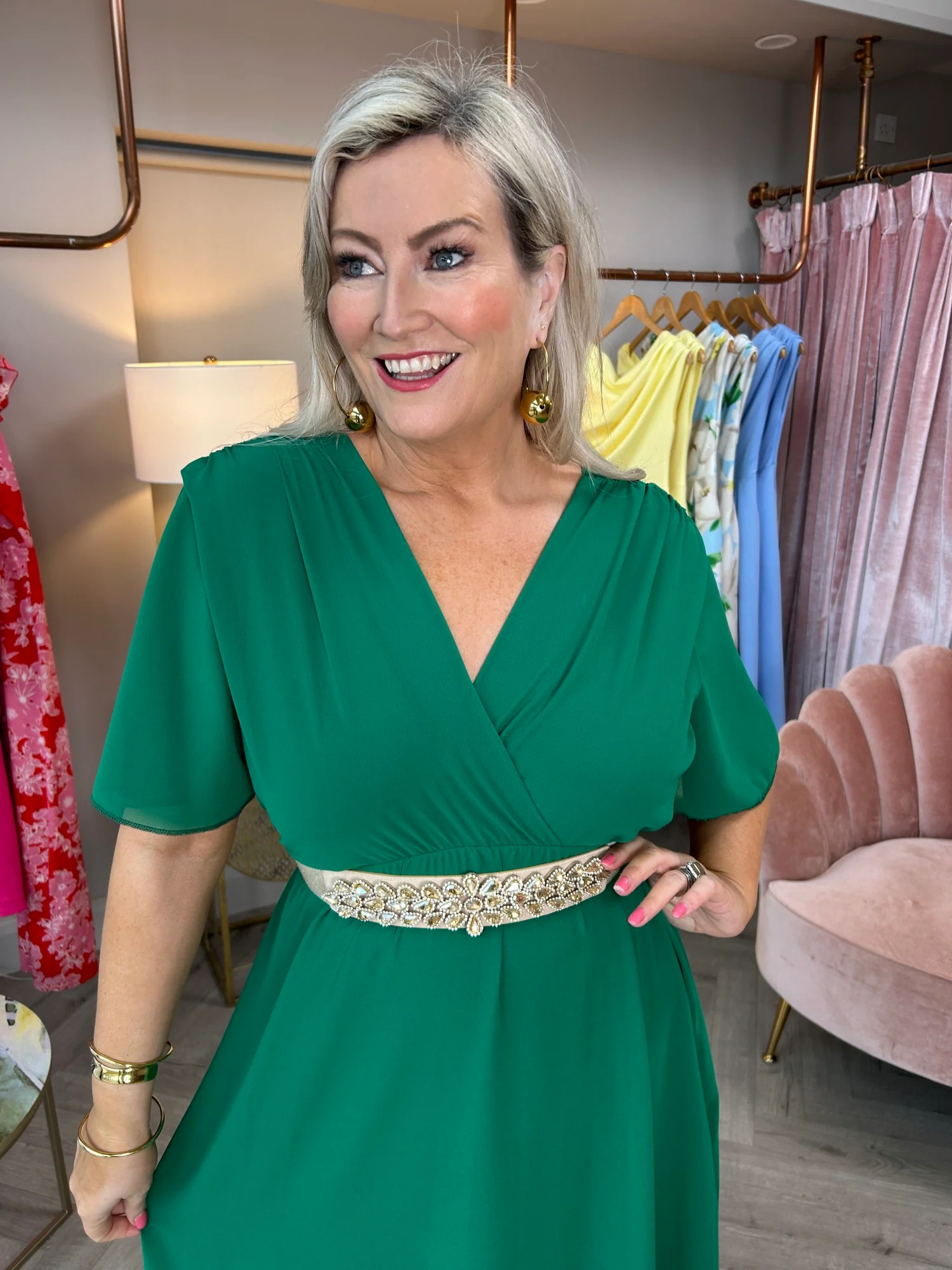 Nina Dress Green - Image 10