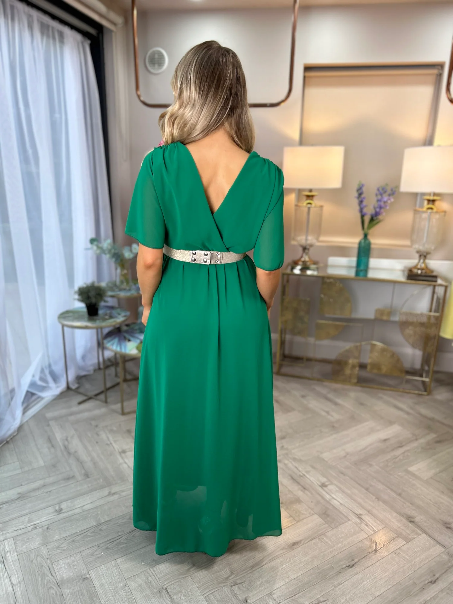 Nina Dress Green - Image 4