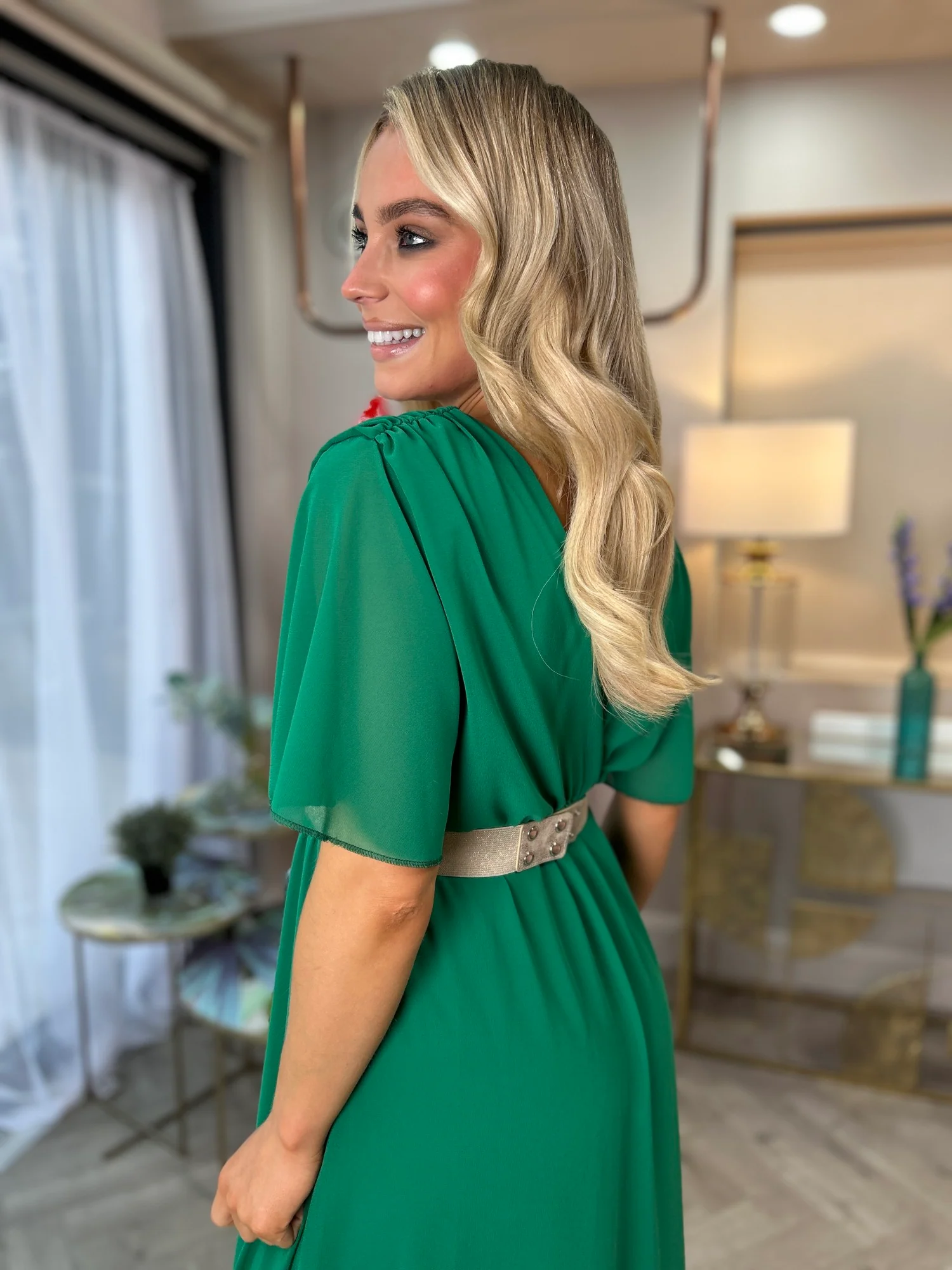 Nina Dress Green - Image 5