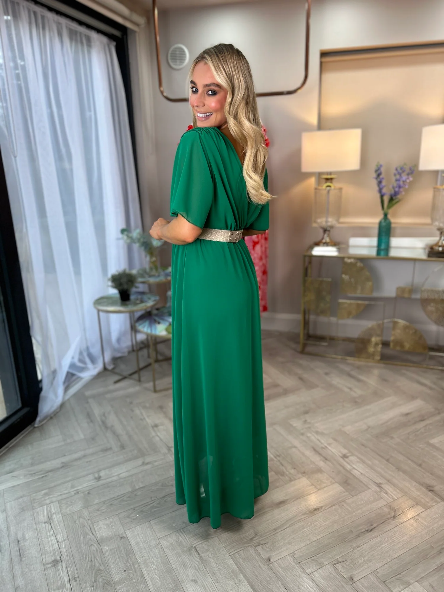 Nina Dress Green - Image 6