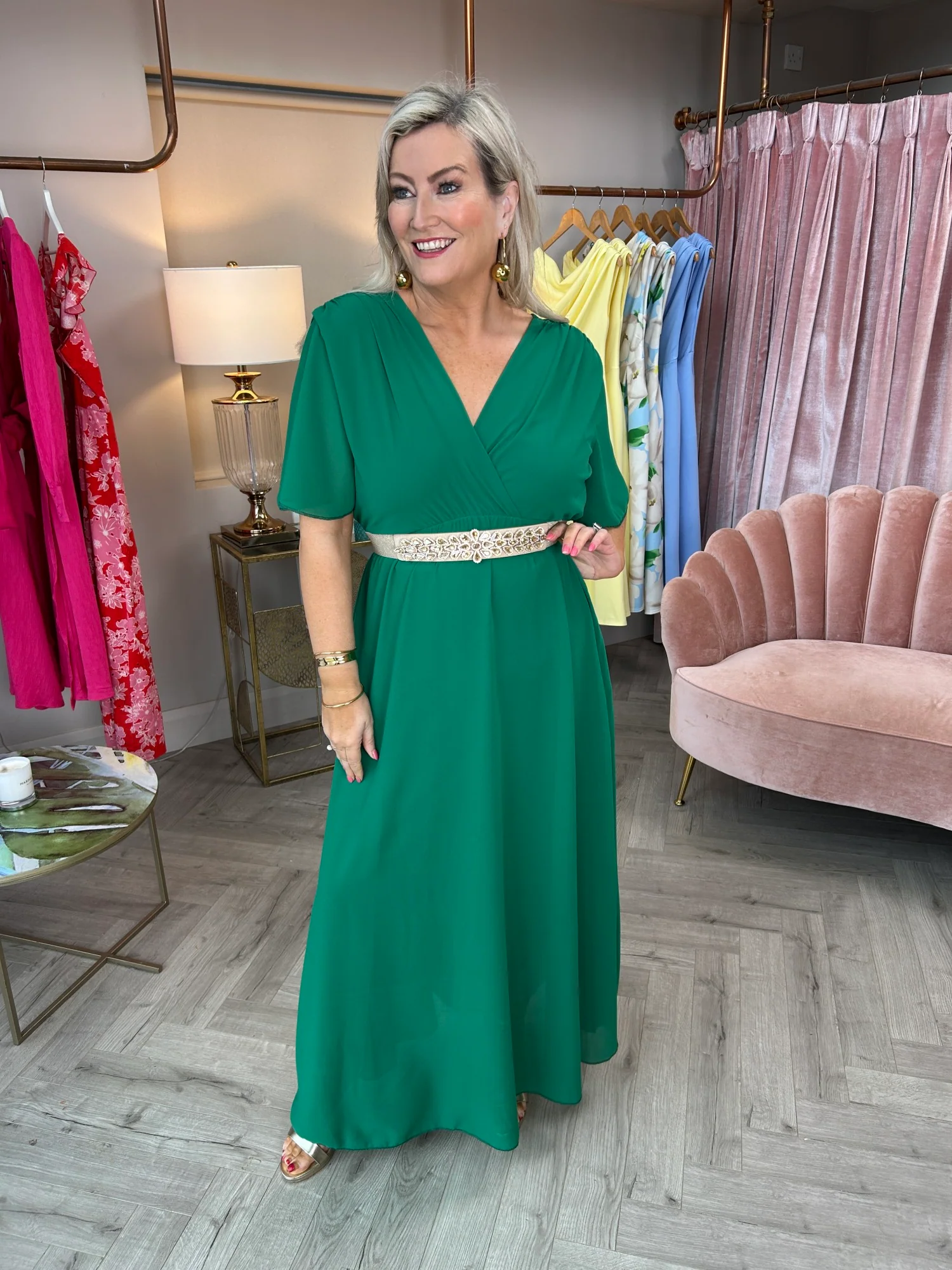 Nina Dress Green - Image 8