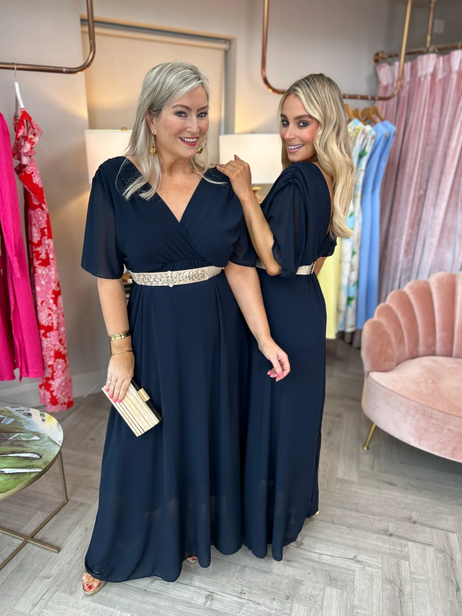 Nina Dress Navy - Image 3