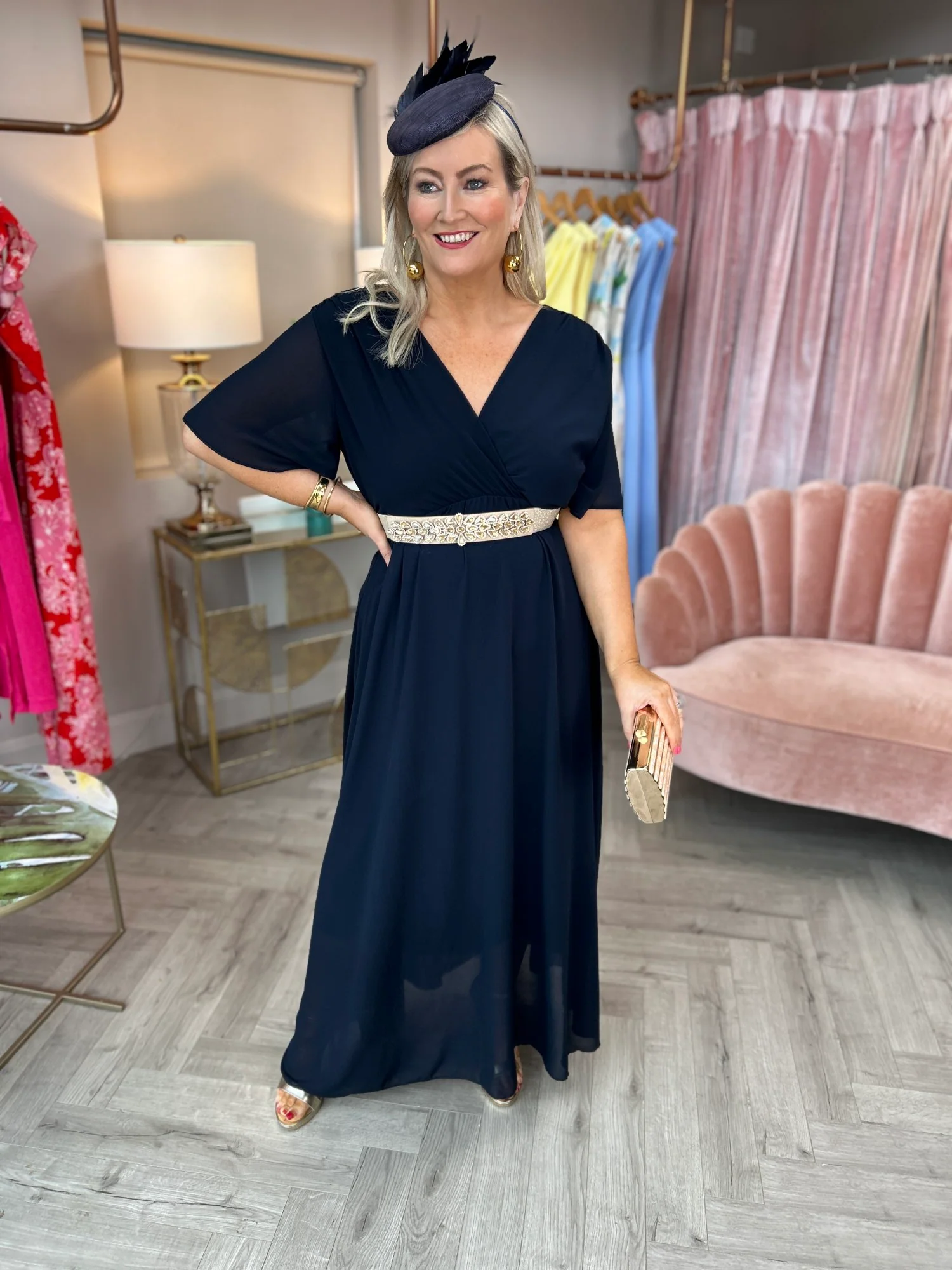 Nina Dress Navy - Image 5