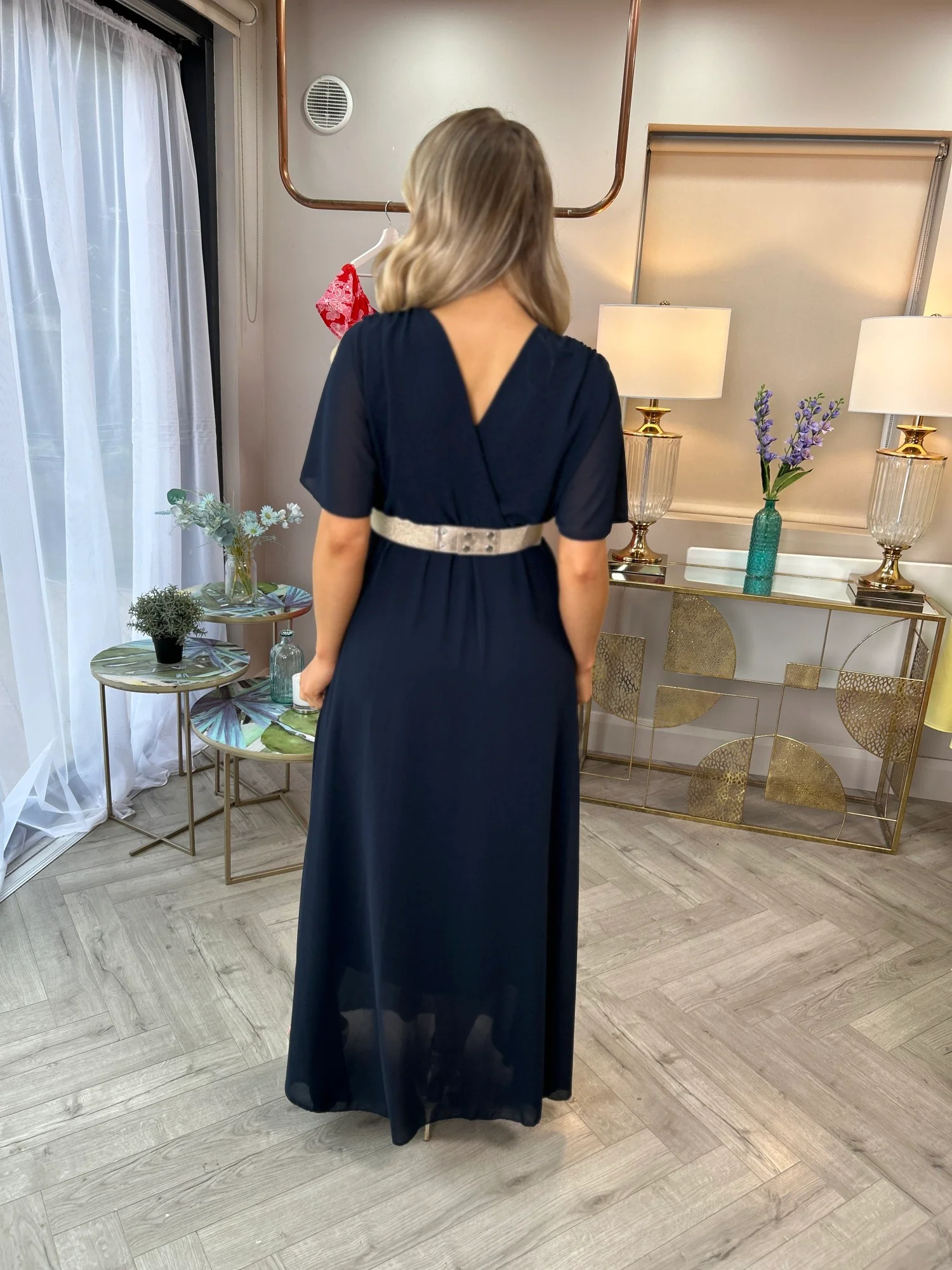 Nina Dress Navy - Image 6