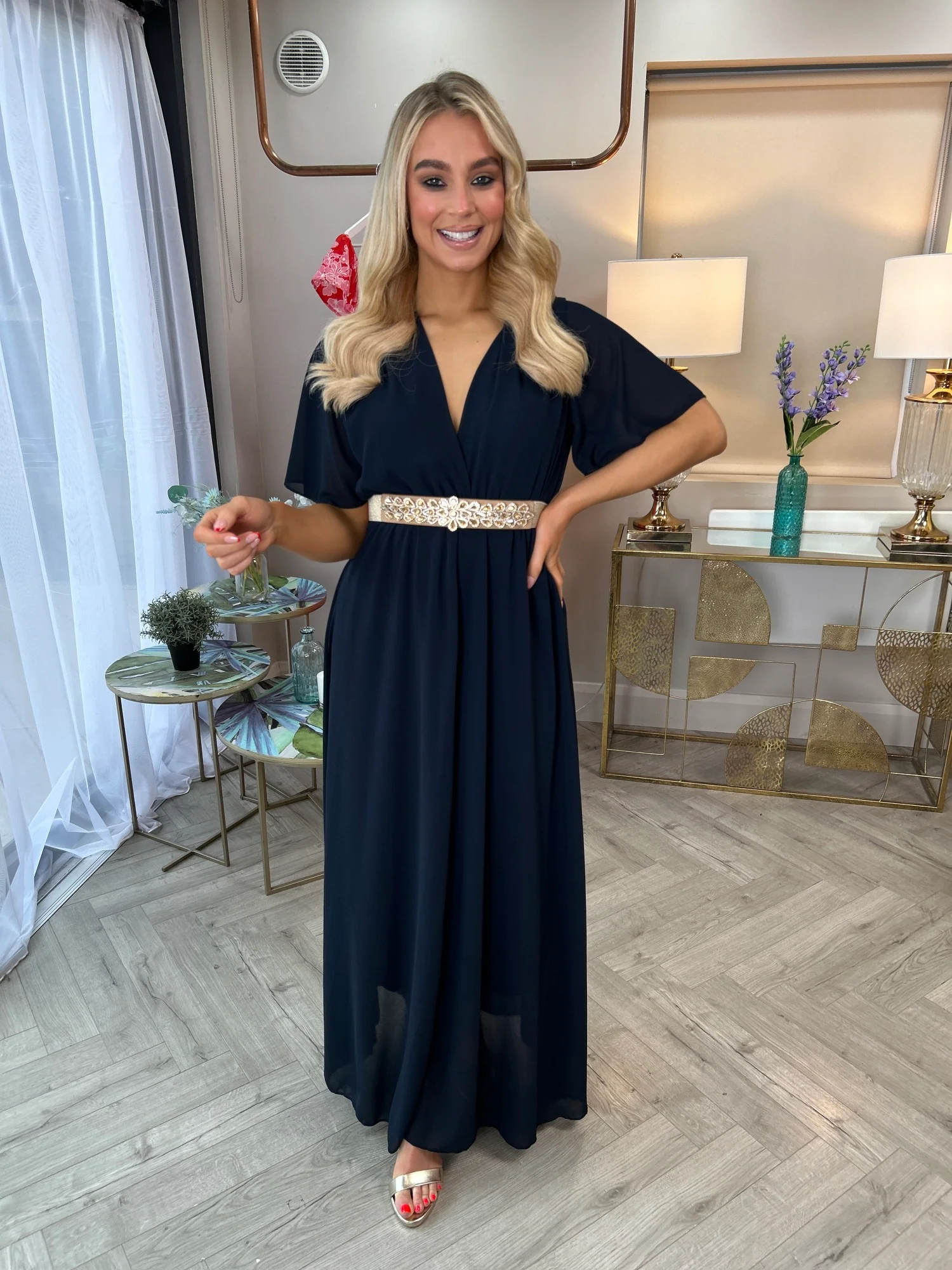 Nina Dress Navy - Image 7