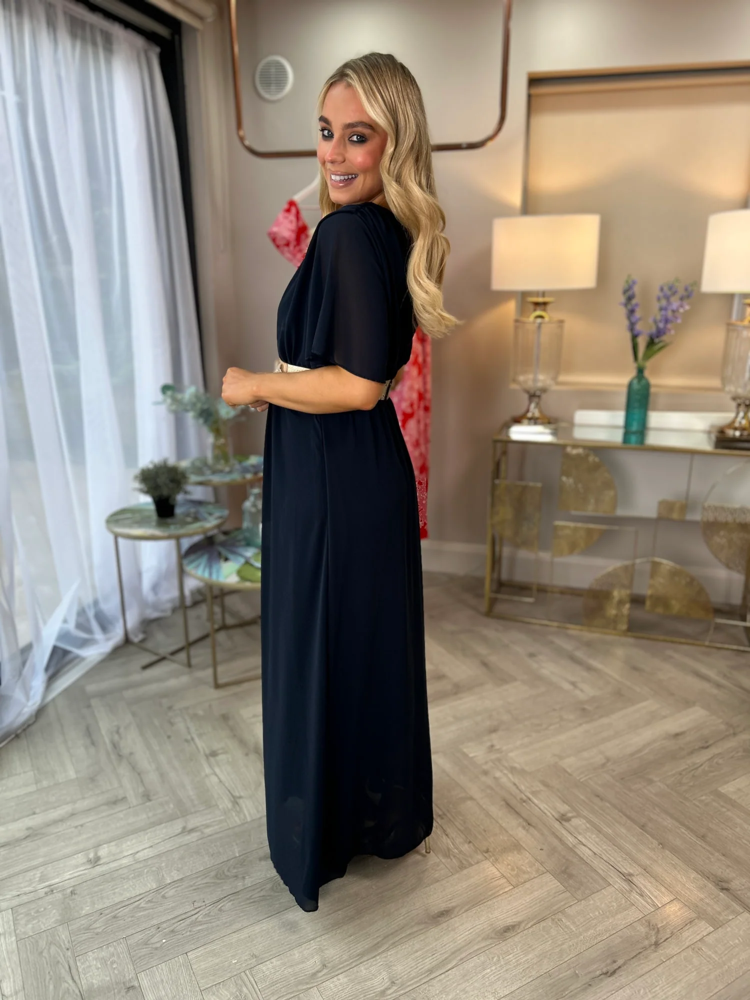 Nina Dress Navy - Image 9