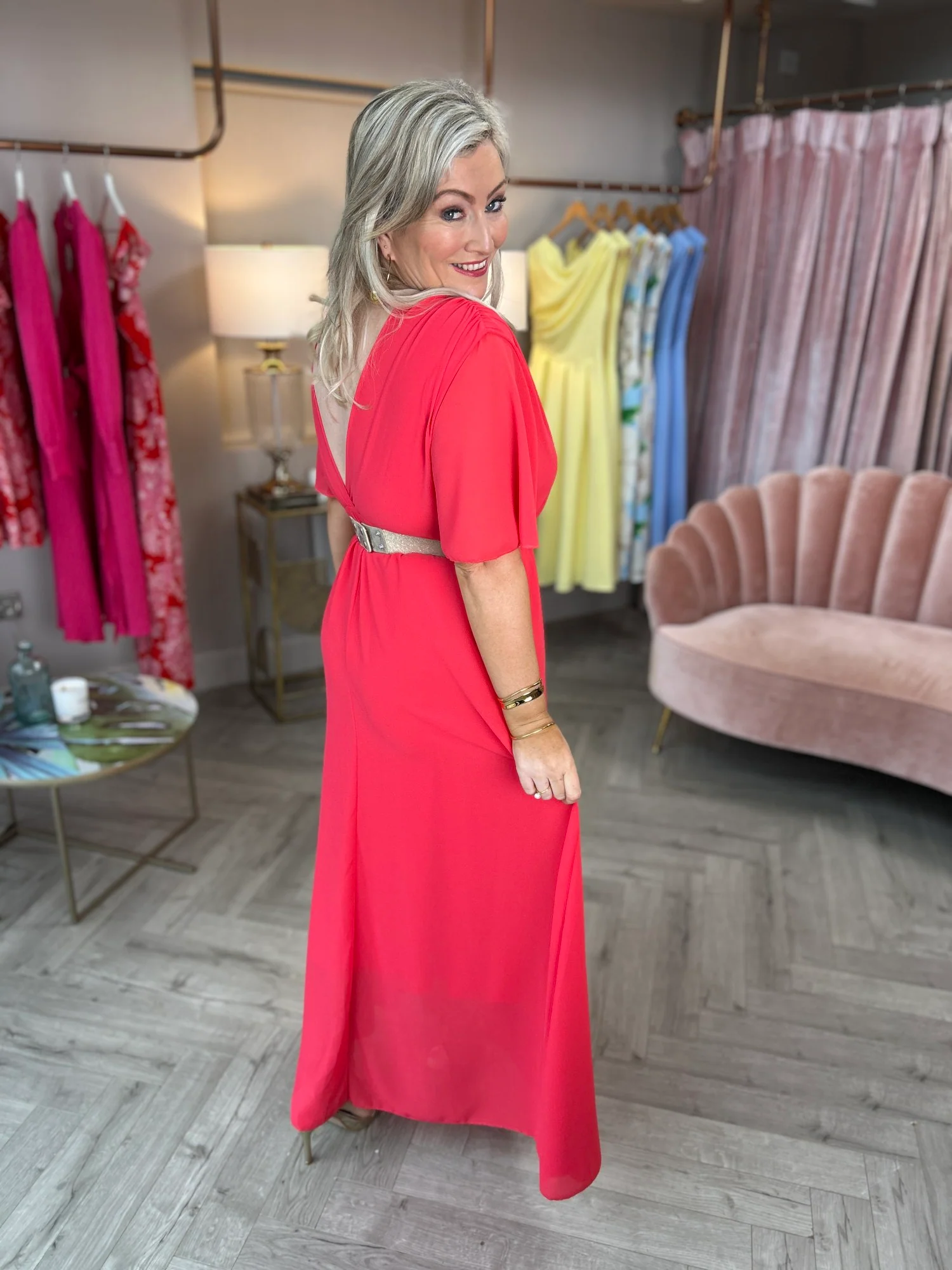 Nina Dress Raspberry - Image 5