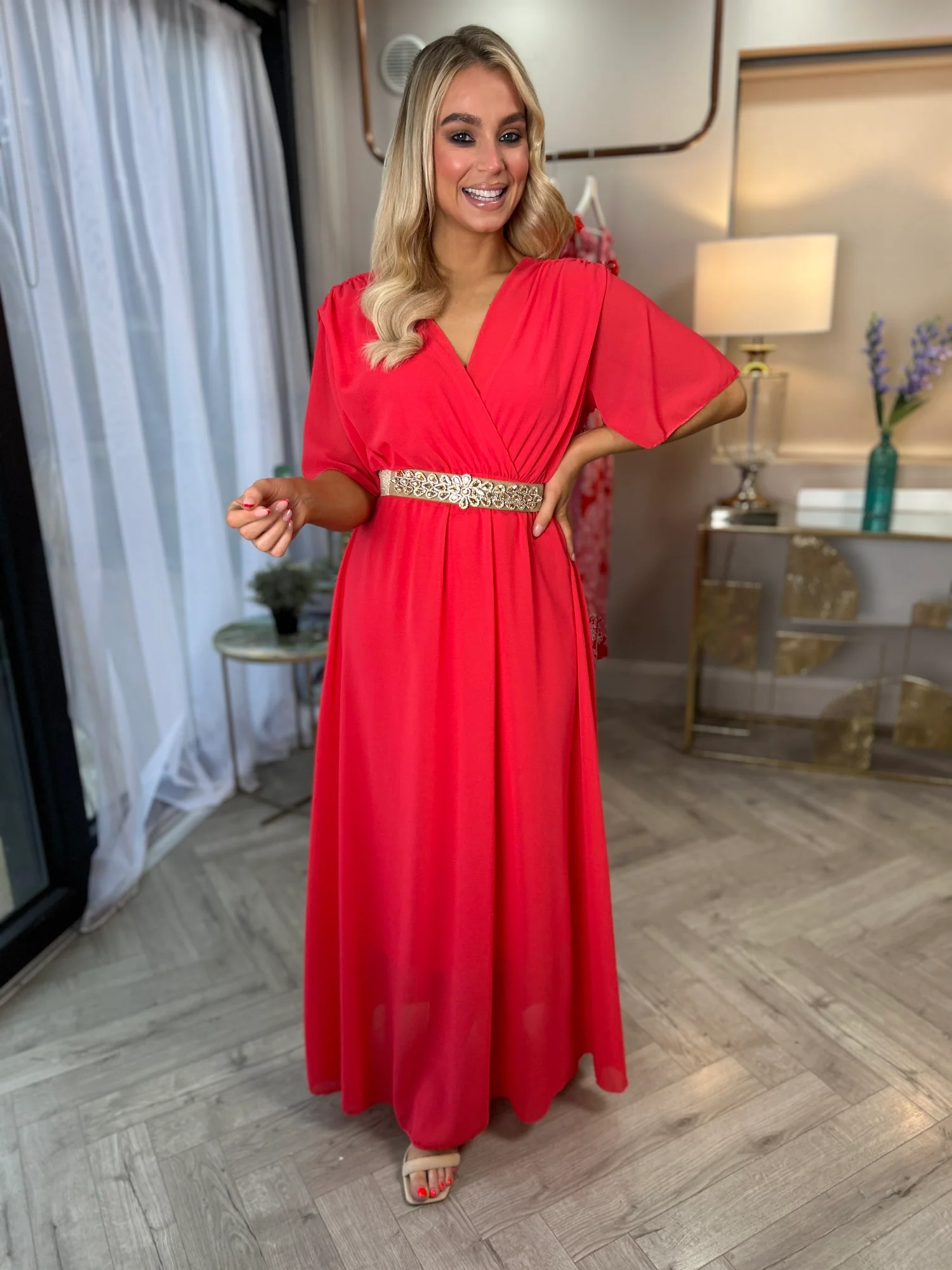 Nina Dress Raspberry - Image 6