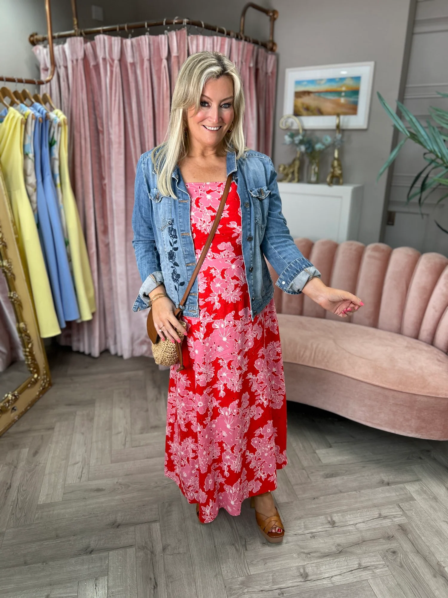 Orla Broiderie Maxi Dress - Image 4