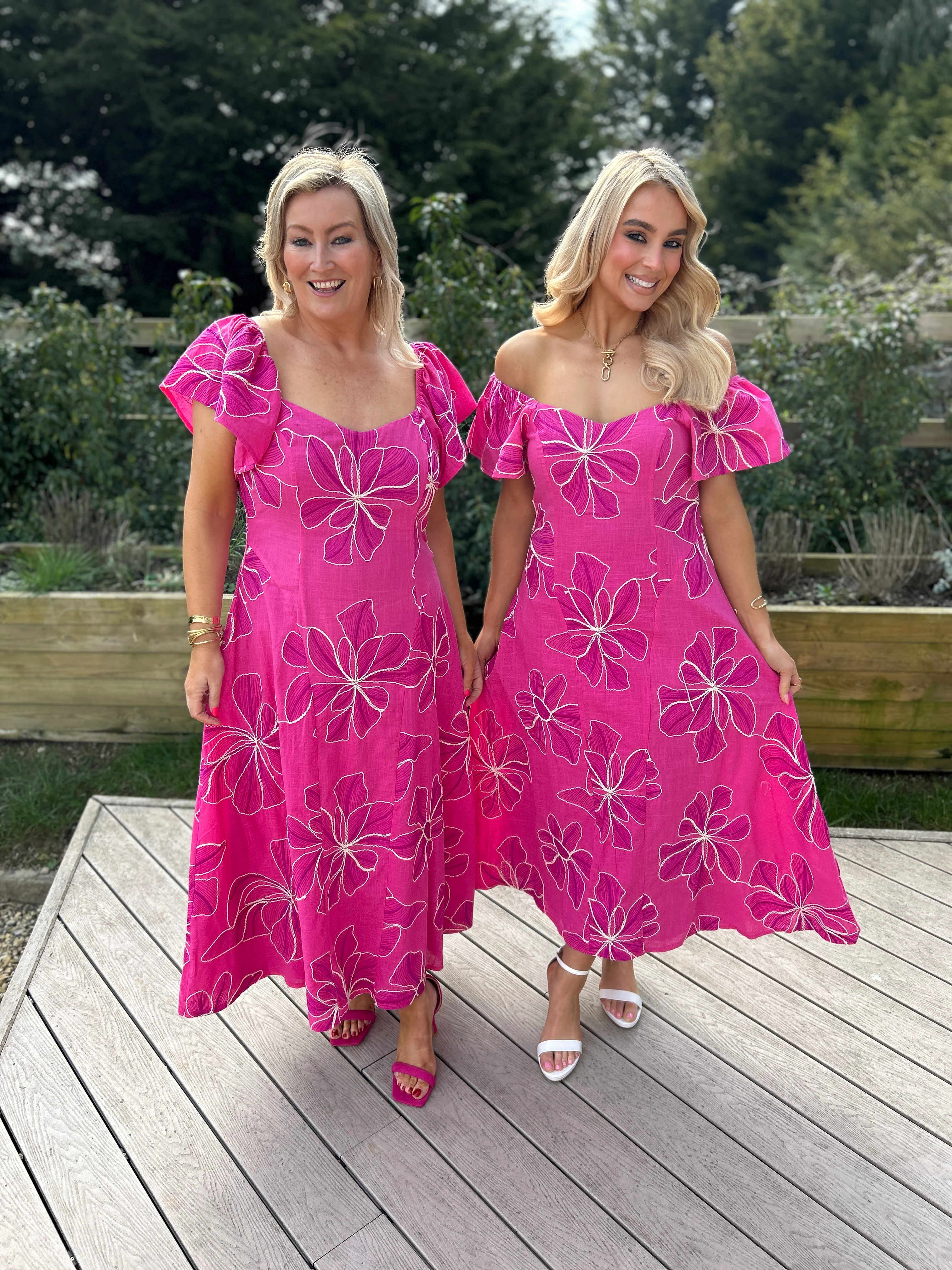 Orlaith Pink Maxi Dress - Image 11